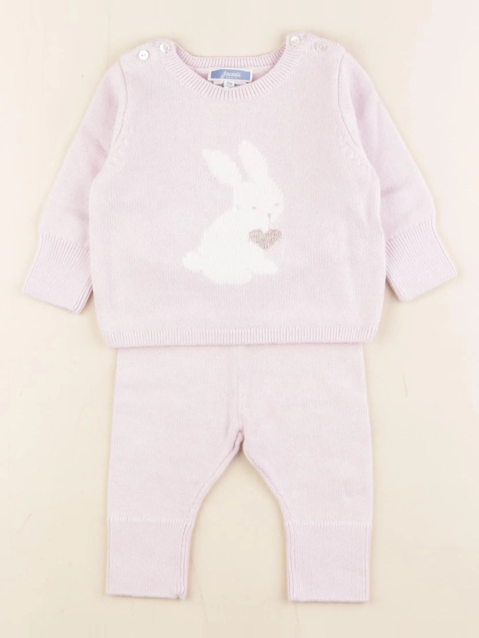 Jacadi - ensemble rose - 6 mois