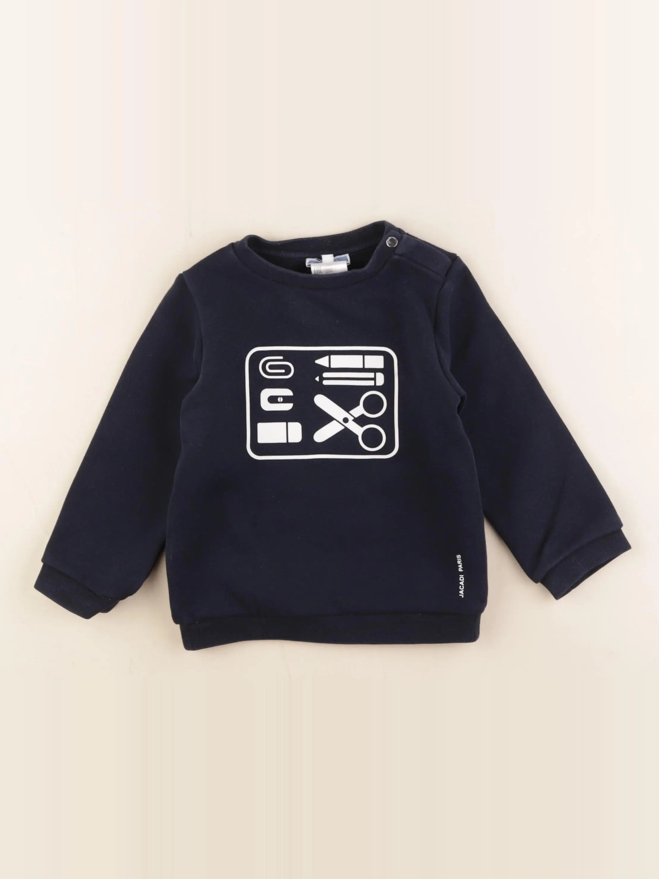 Jacadi - sweat bleu - 24 mois