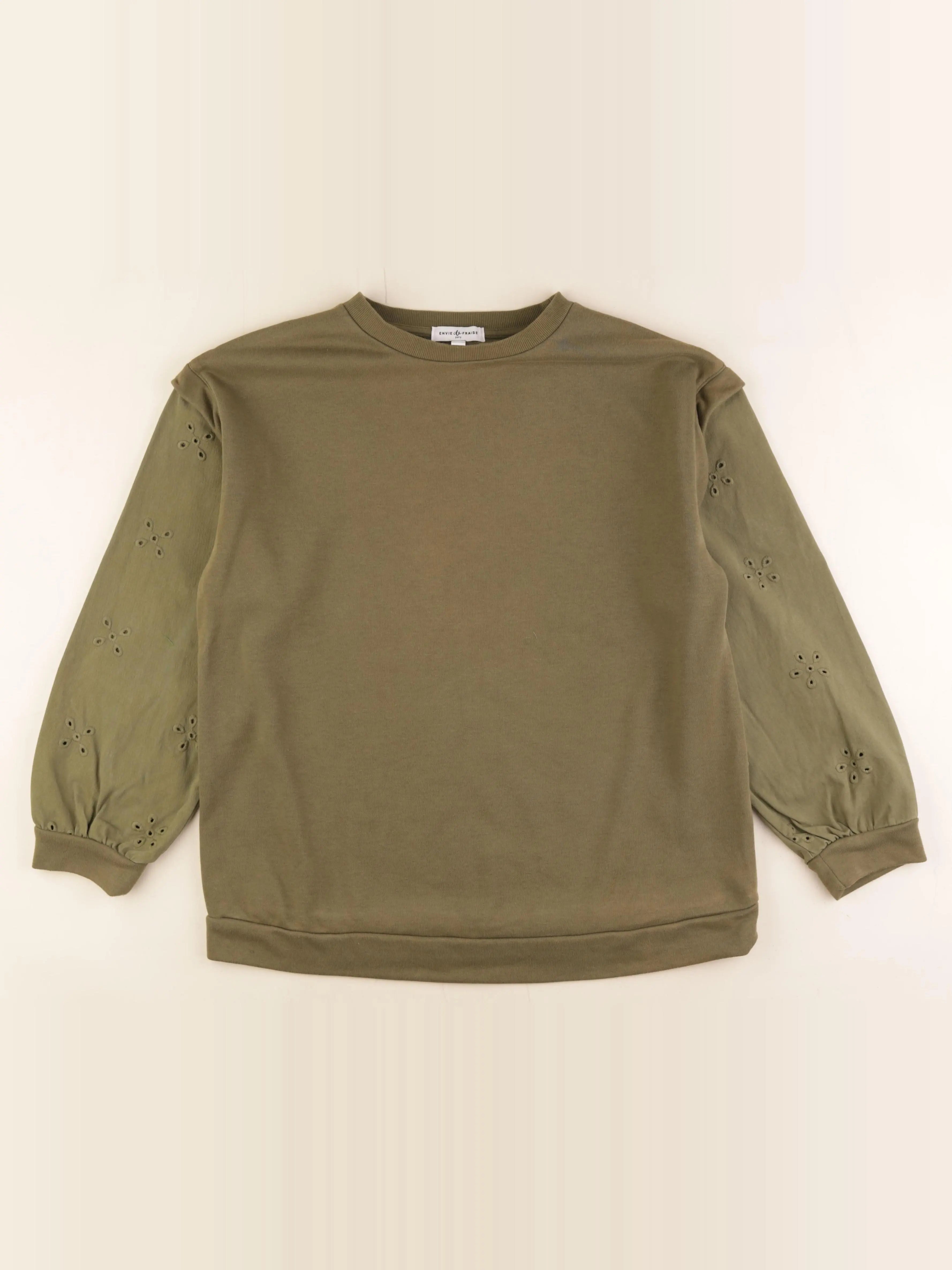 Envie de fraise - sweat grossesse vert - 34 à 36