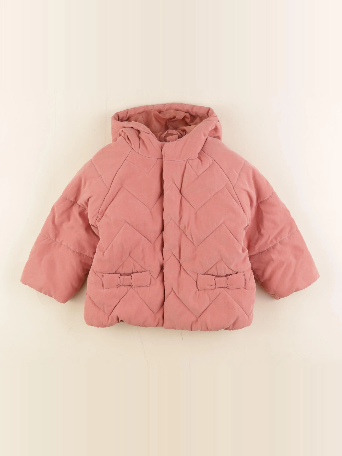 Vertbaudet - doudoune rose - 24 mois