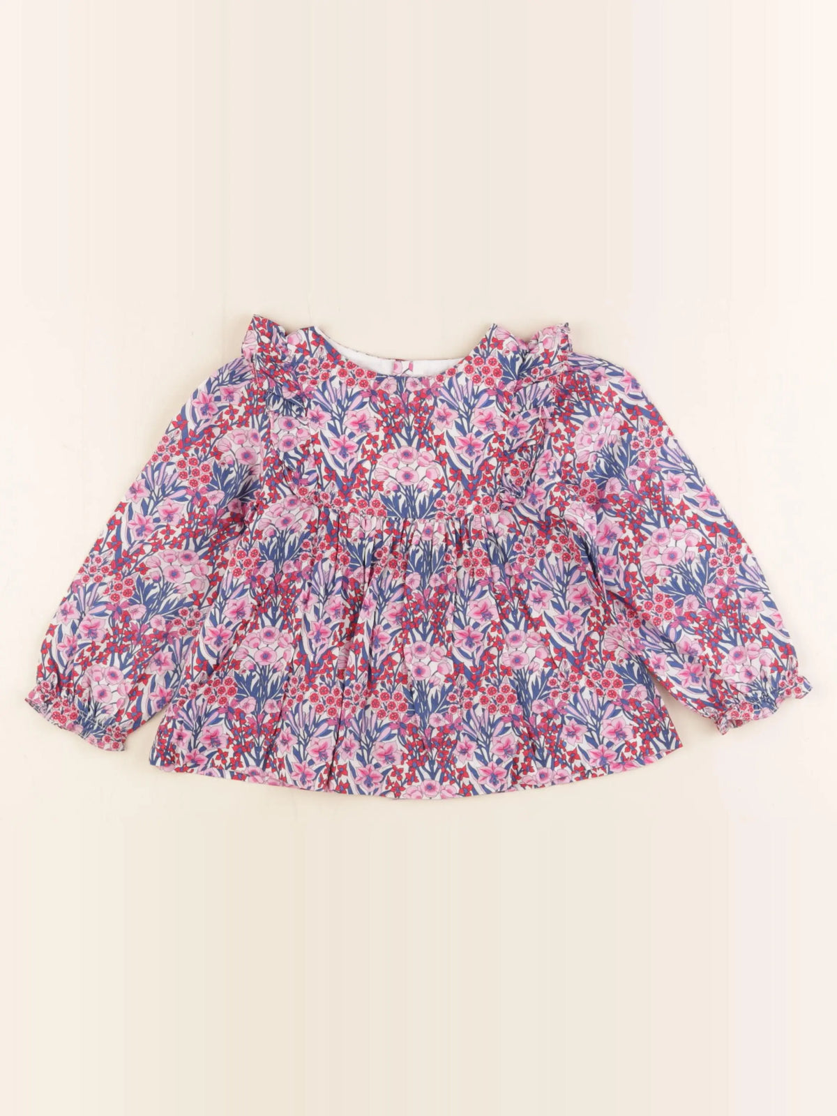 Jacadi - blouse liberty multicolore - 24 mois
