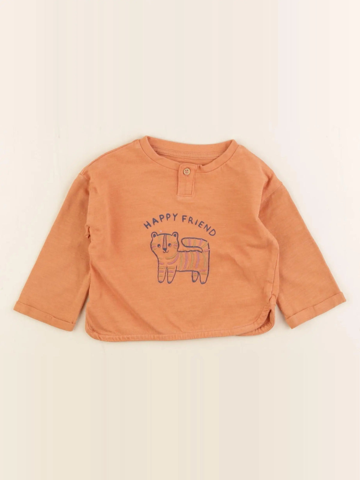 Vertbaudet - tee-shirt orange - 6 mois