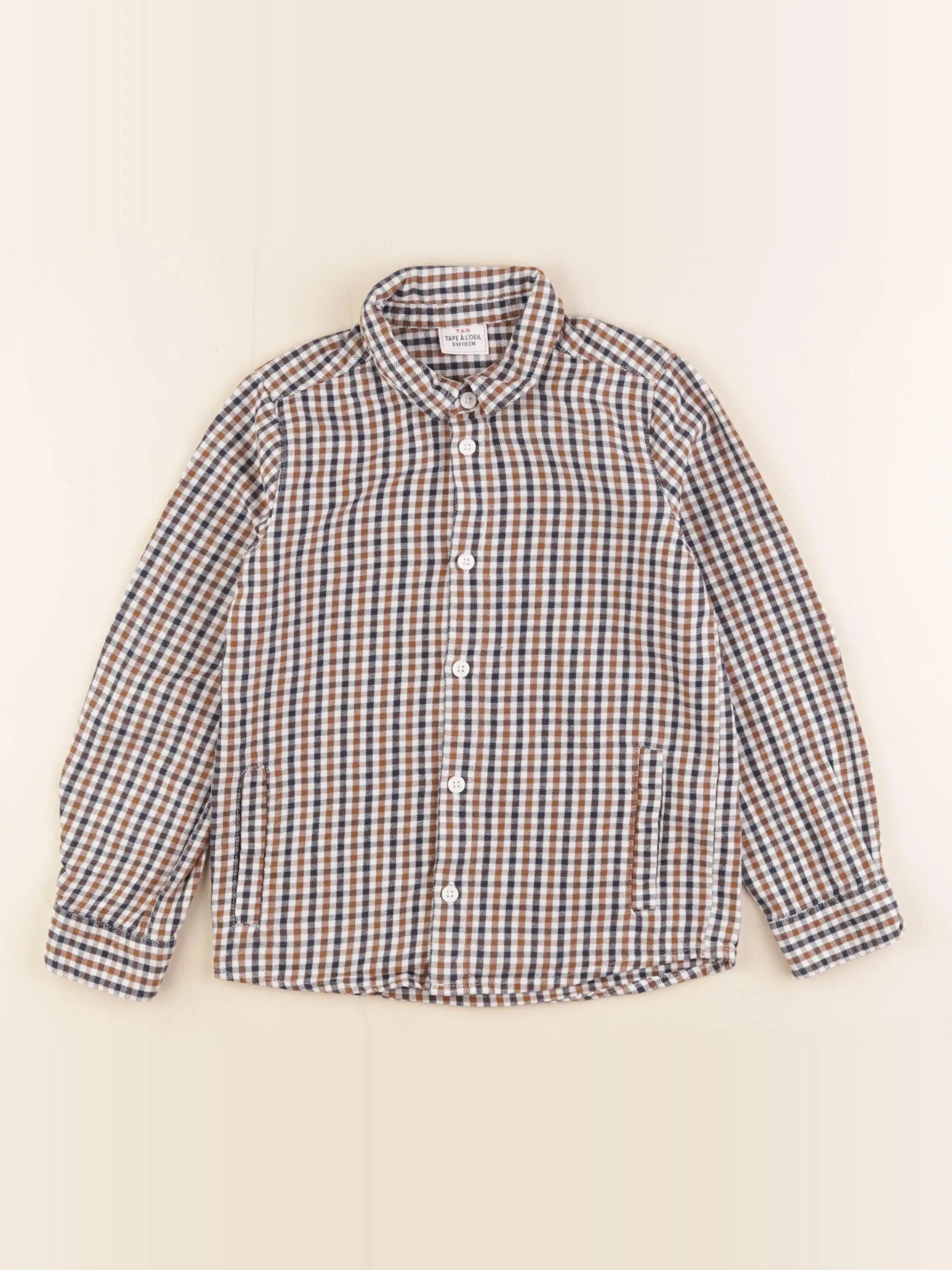 Tape à l'oeil - chemise marron - 5 ans
