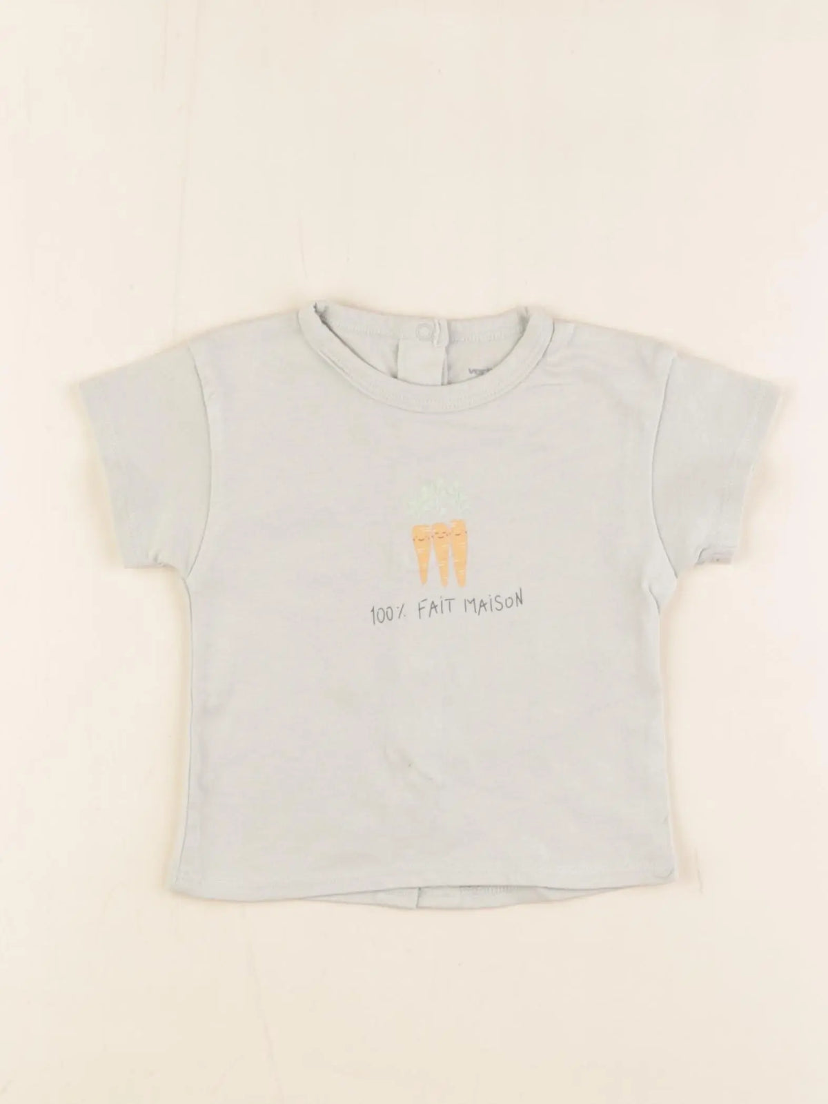 Vertbaudet - tee-shirt bleu - 6 mois