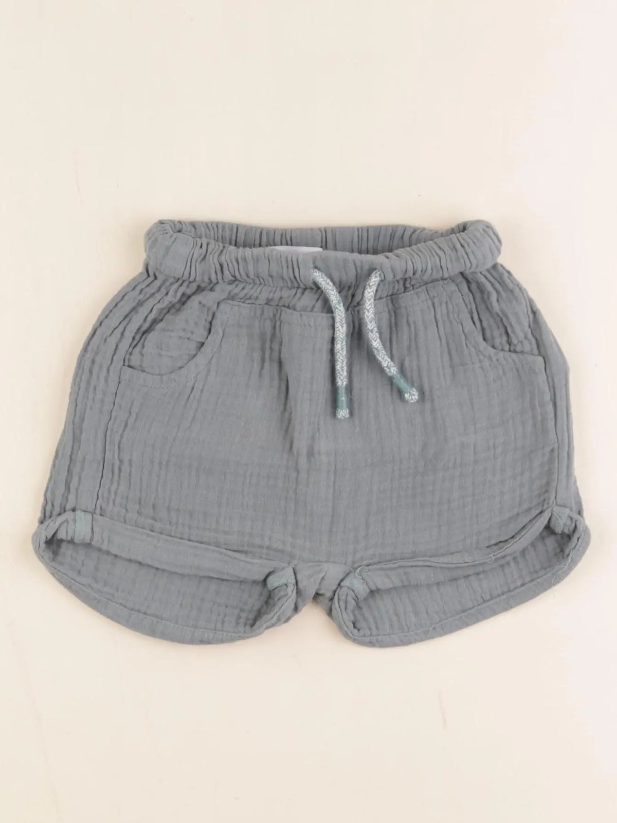 Vertbaudet - short bleu - 12 mois