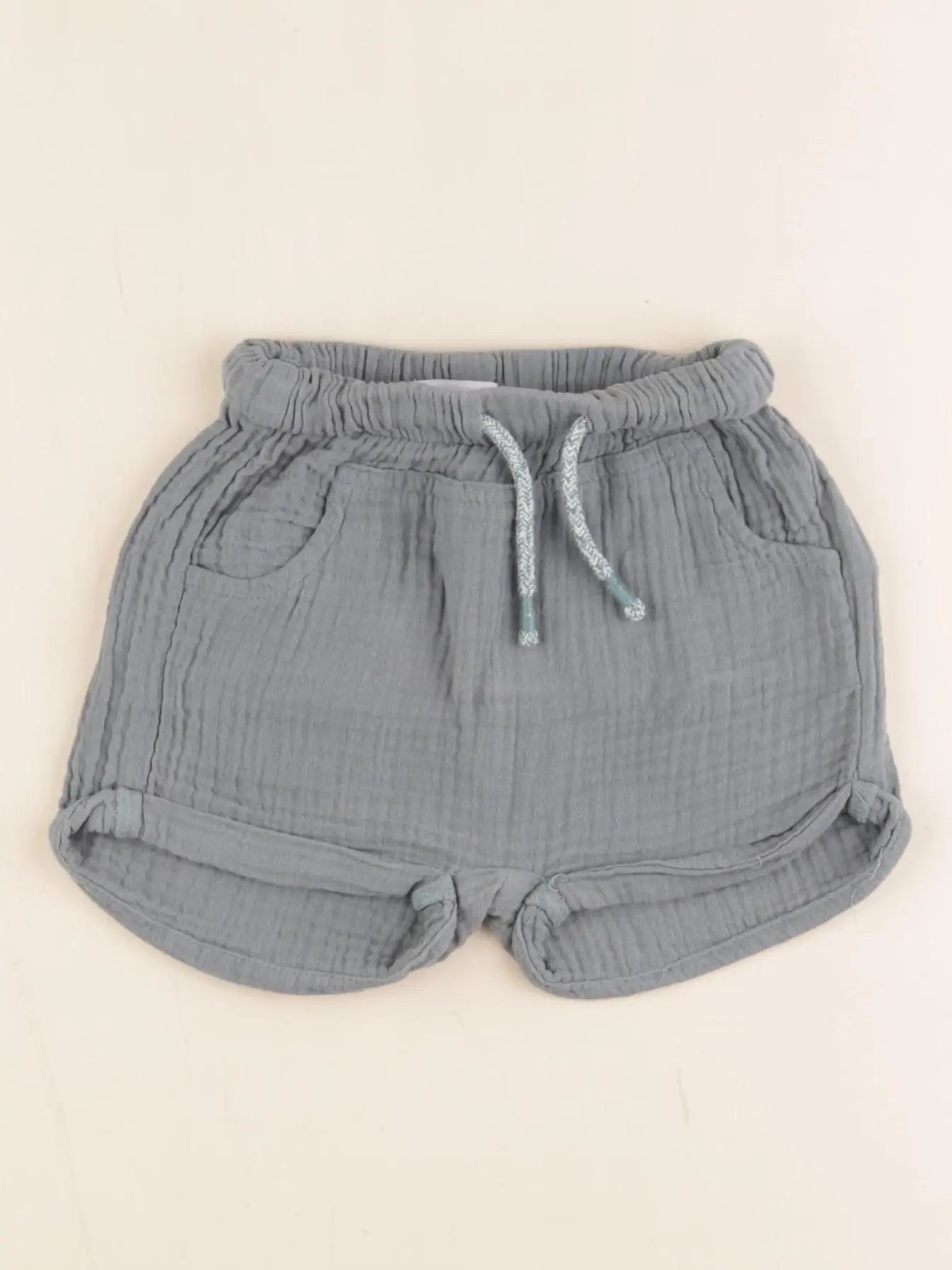 Vertbaudet - short bleu - 12 mois