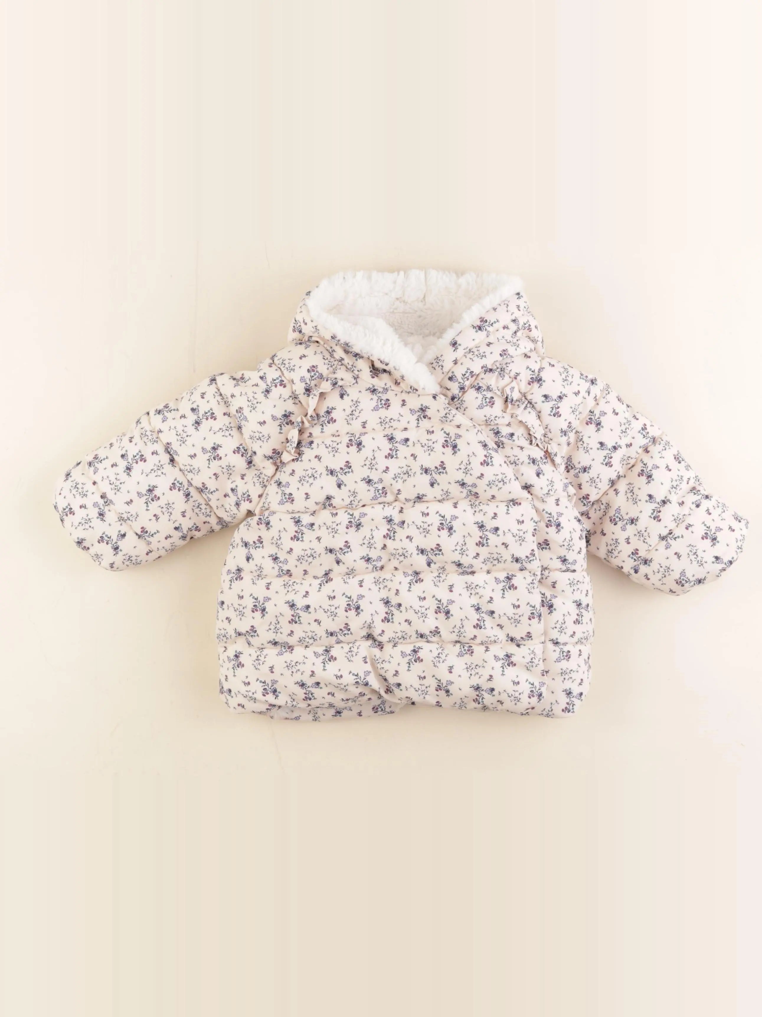 Vertbaudet - doudoune beige - 12 mois