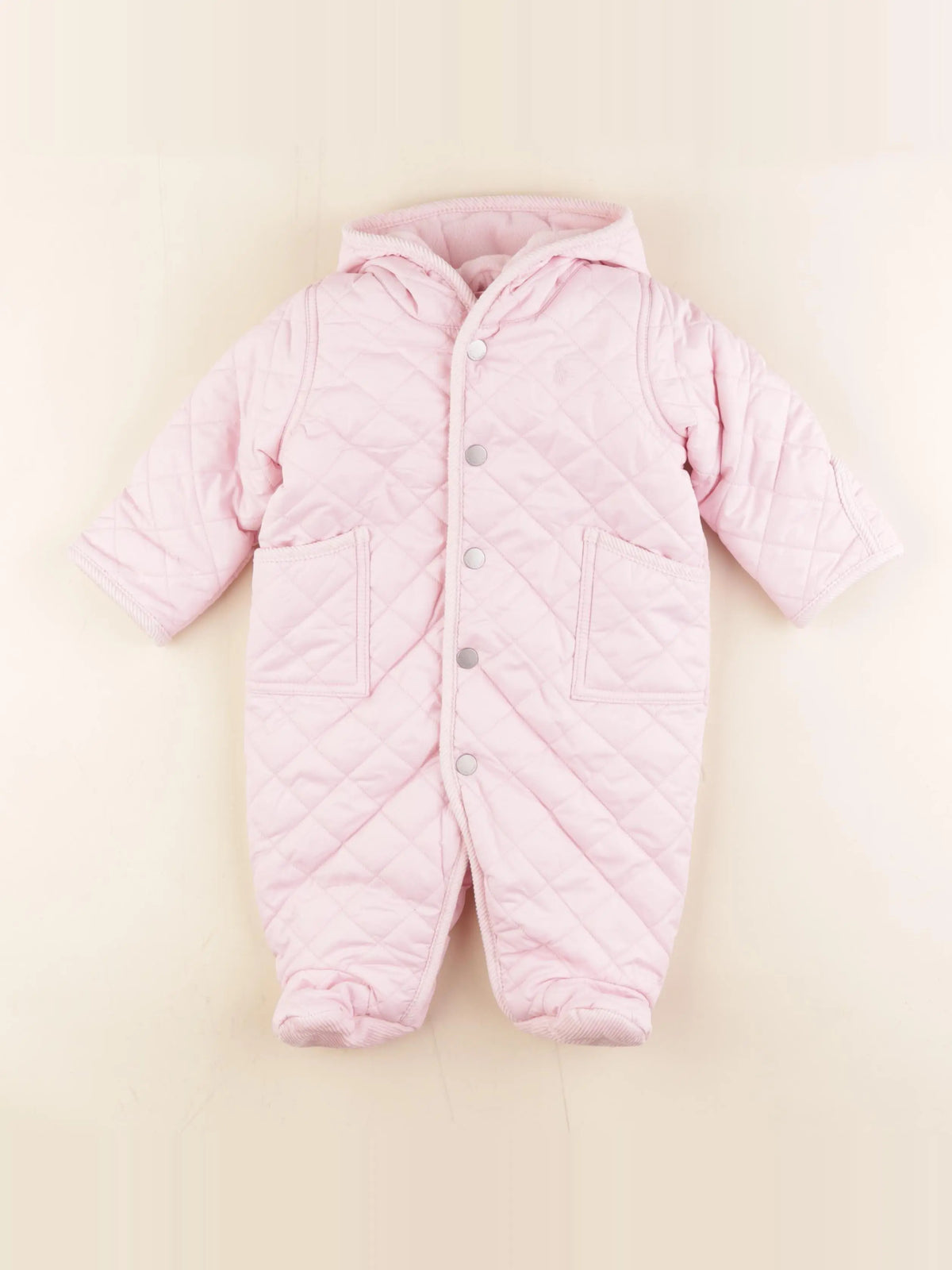 Ralph Lauren - combi-pilote rose - 3 mois