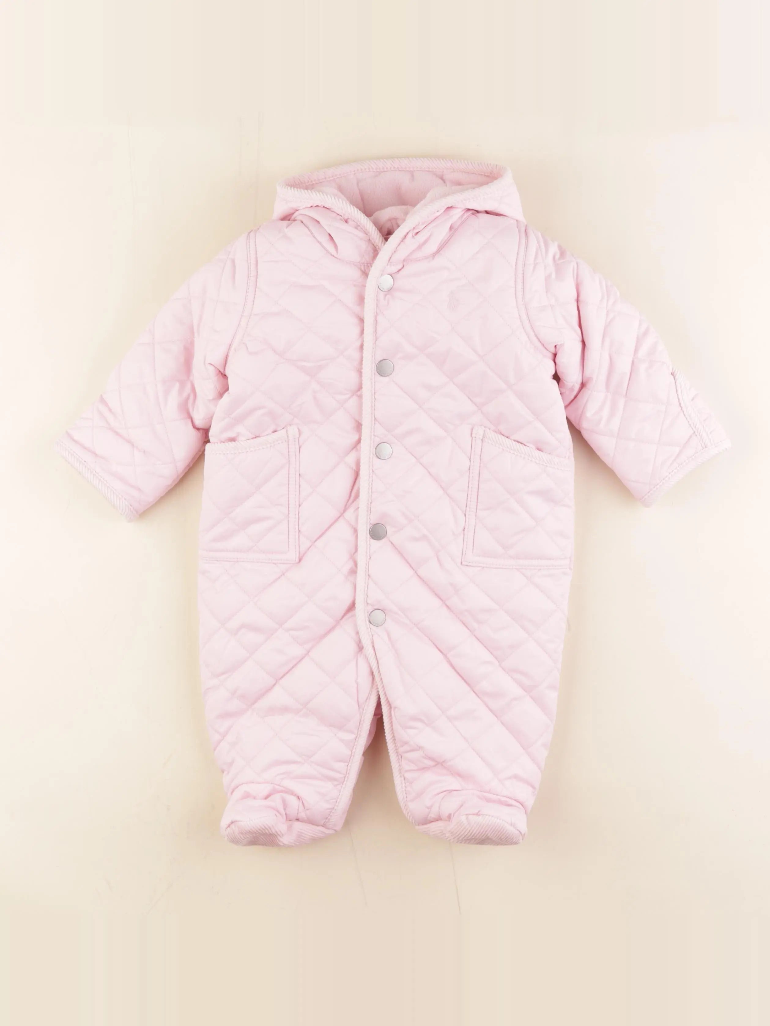 Ralph Lauren - combi-pilote rose - 3 mois