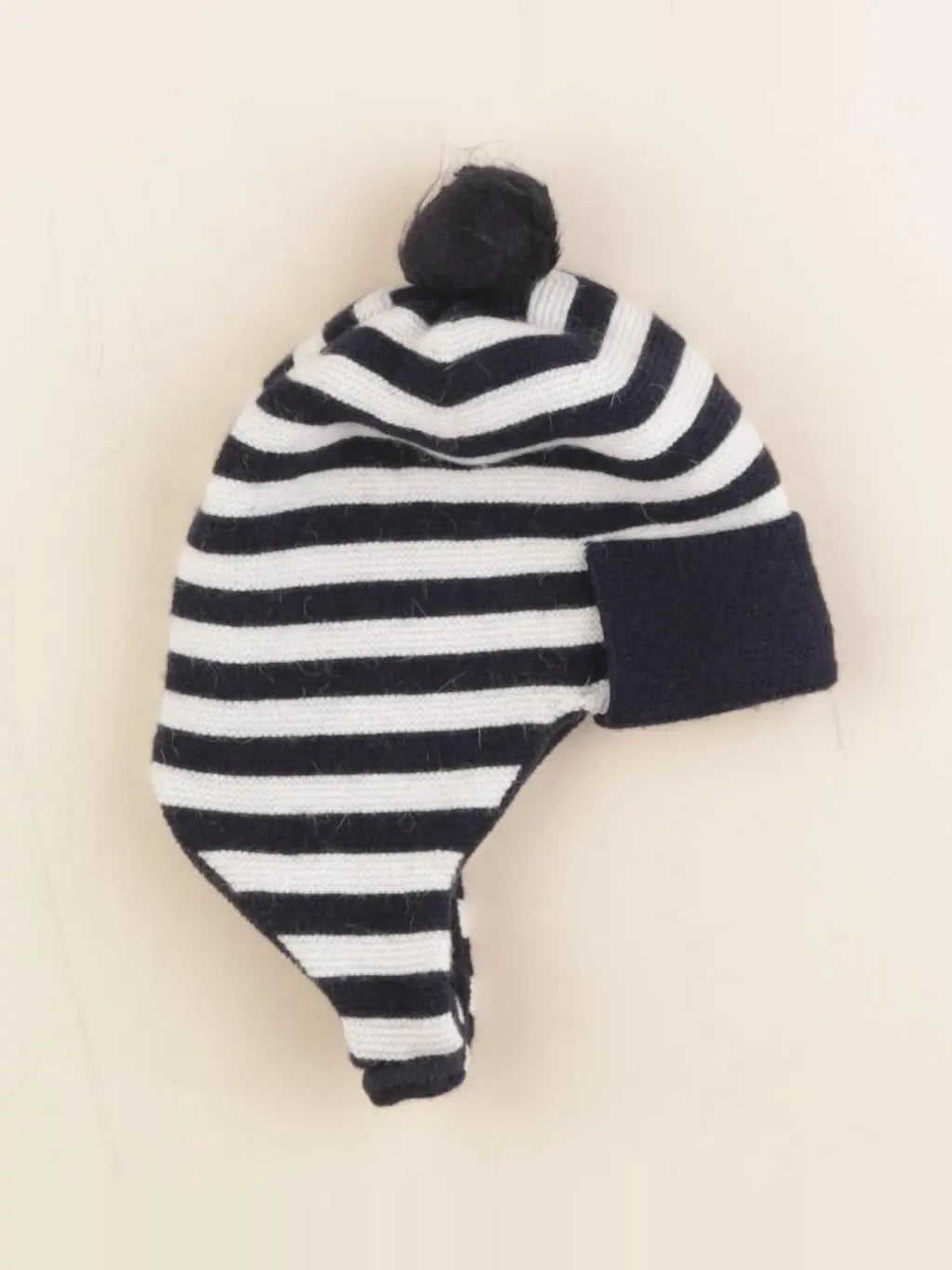 Jacadi - bonnet blanc, bleu - 6 mois