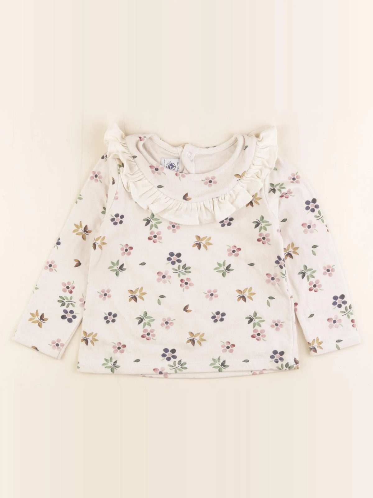 Petit Bateau - tee-shirt beige, rose - 36 mois