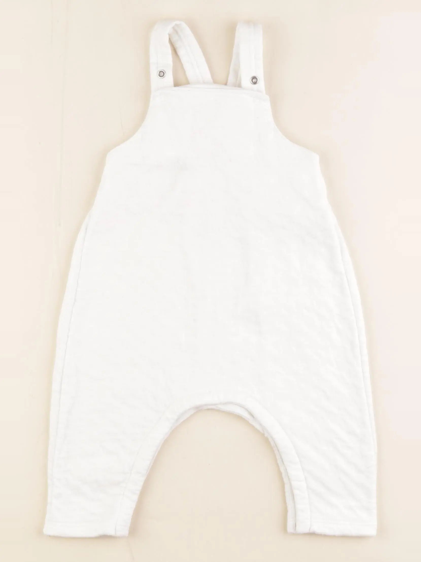 Petit Bateau - salopette blanc - 6 mois
