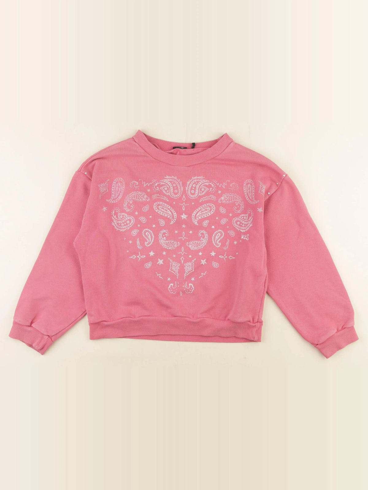 IKKS - sweat rose - 10 ans
