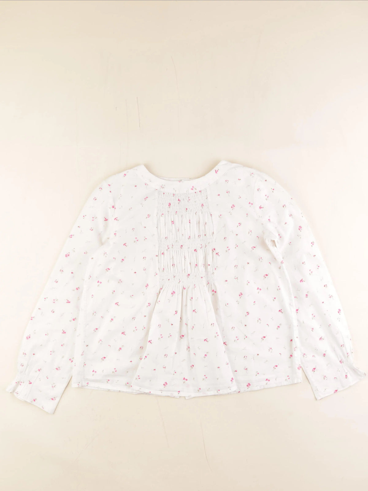 Bonpoint - blouse blanc, rose - 12 ans