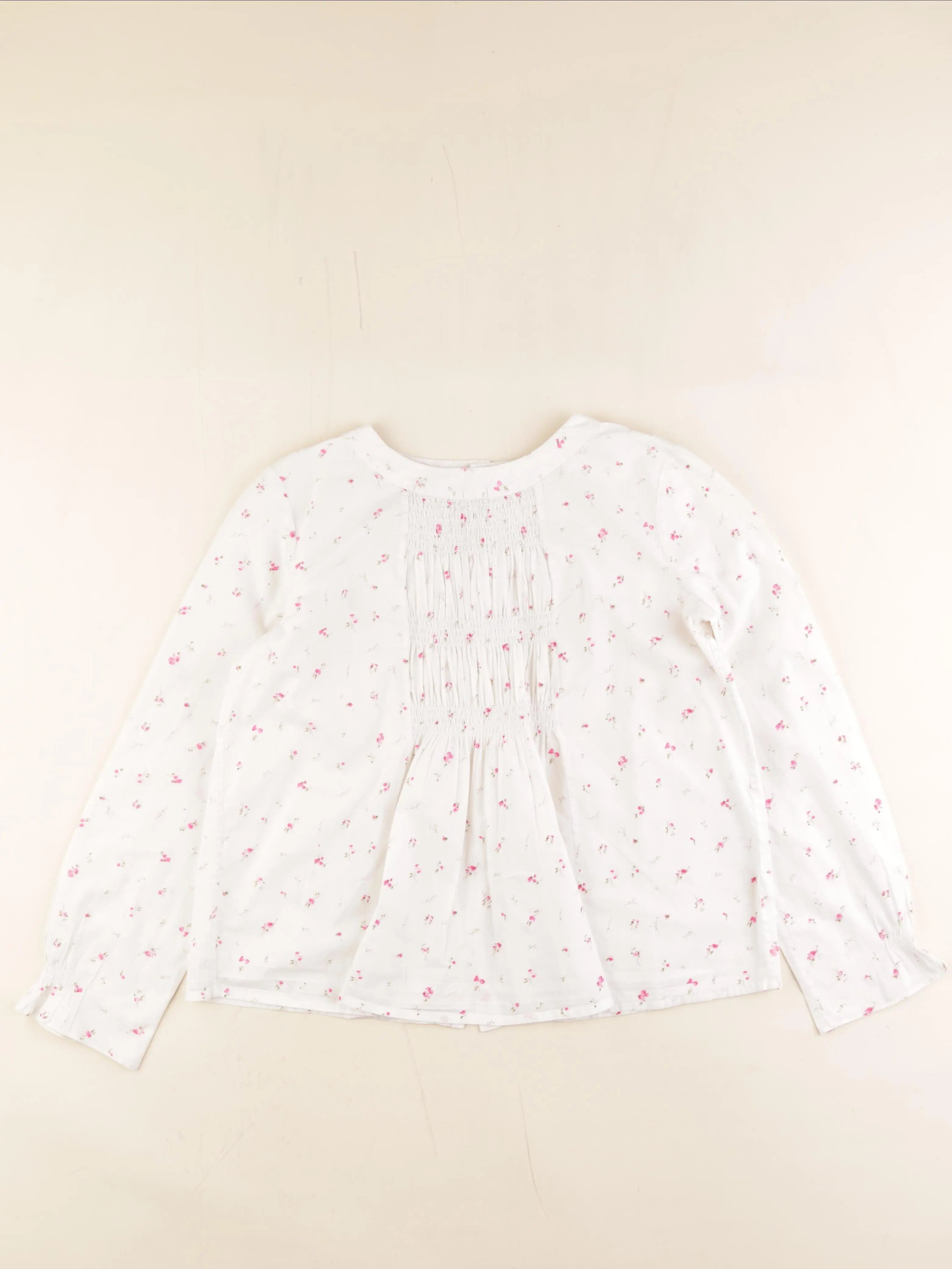 Bonpoint - blouse blanc, rose - 12 ans