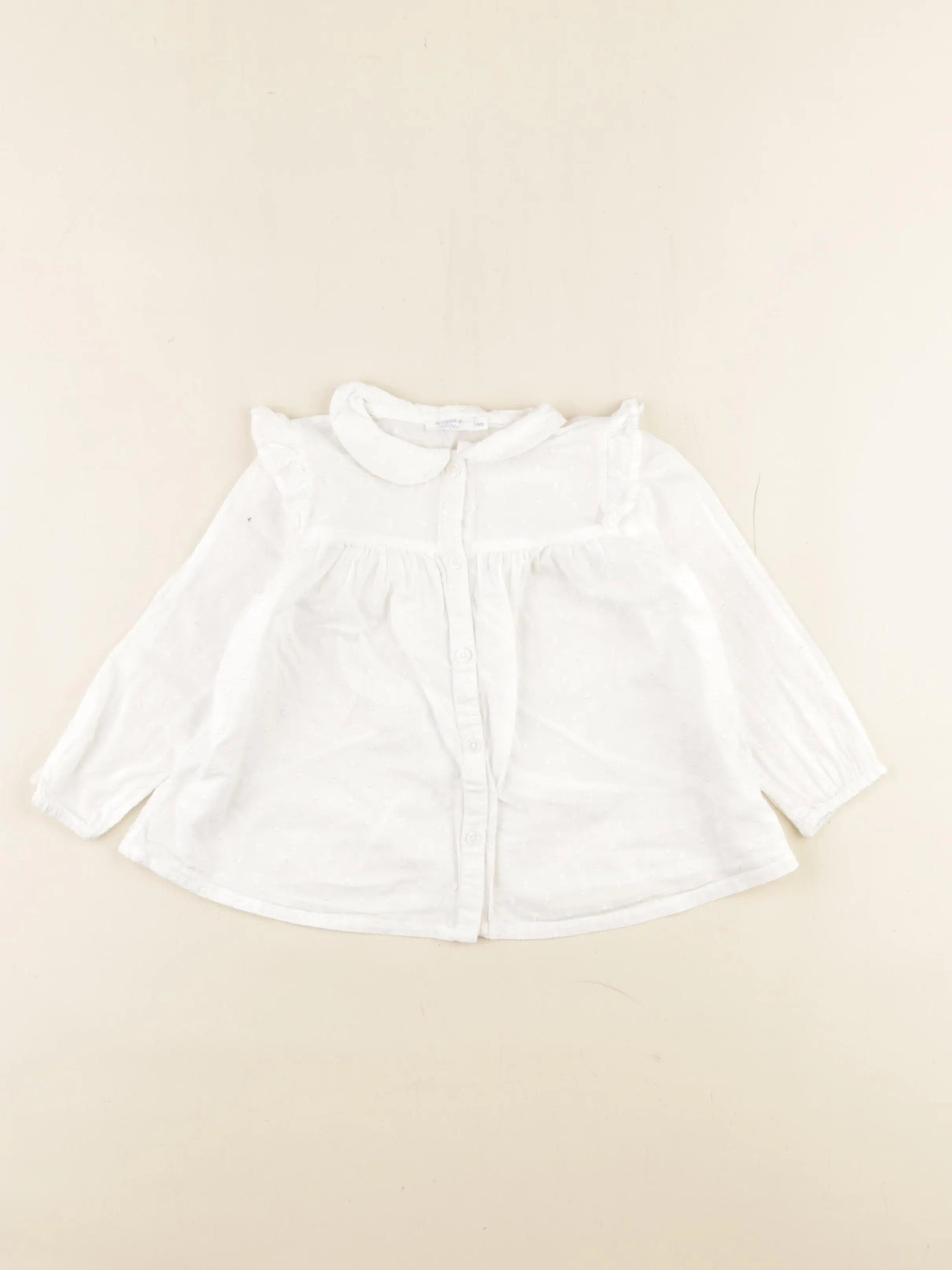Boutchou - blouse blanc - 24 mois