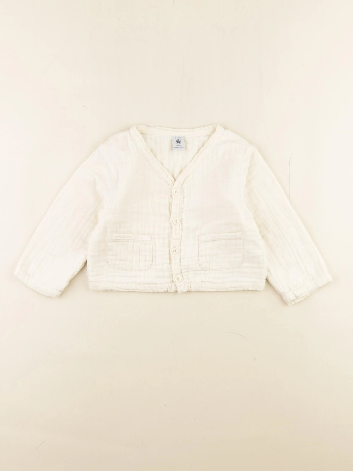 Petit Bateau - blouse beige - 24 mois