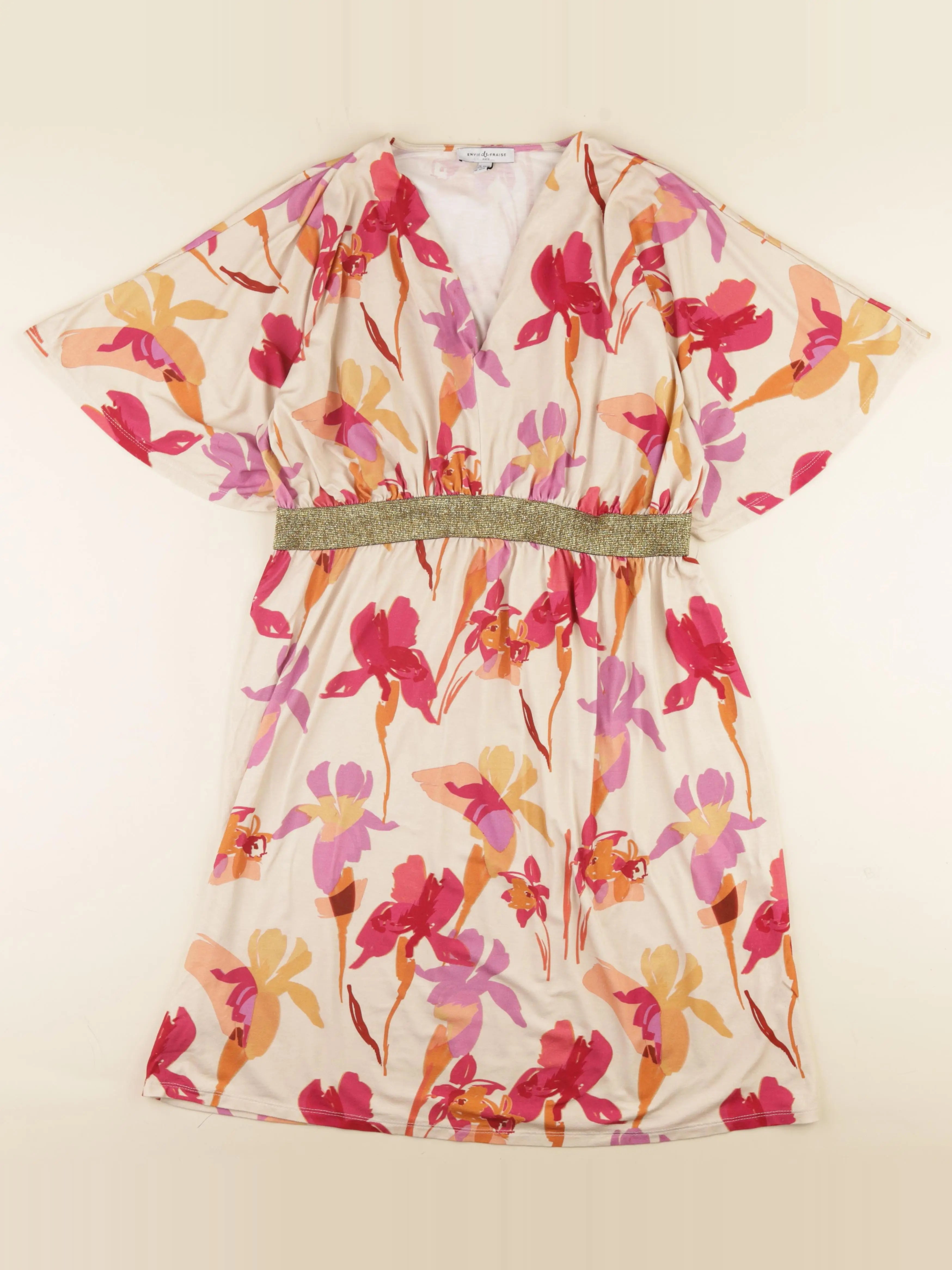 Envie de fraise - robe grossesse beige - 44 à 46