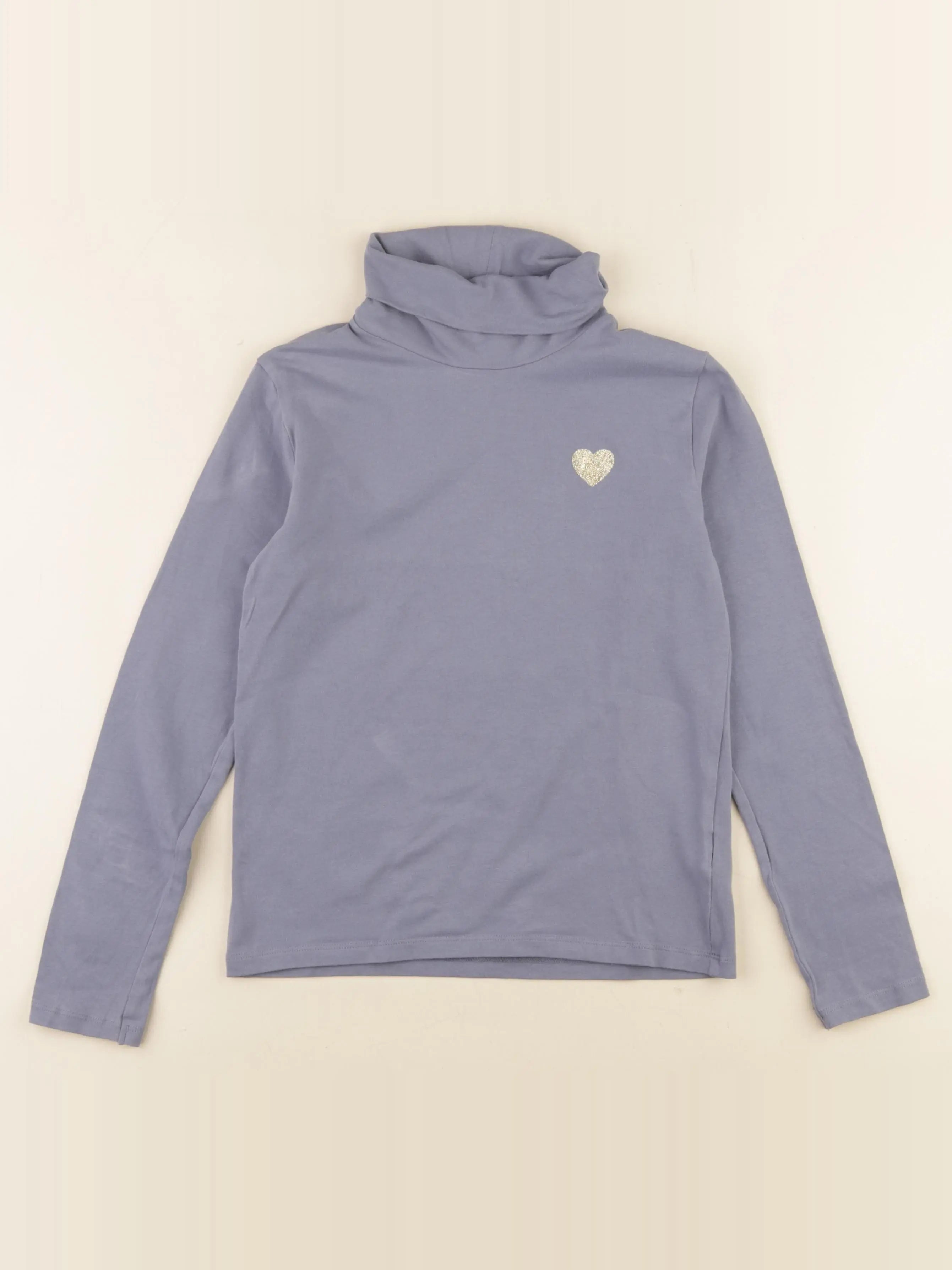 Vertbaudet - sous-pull bleu - 10 ans