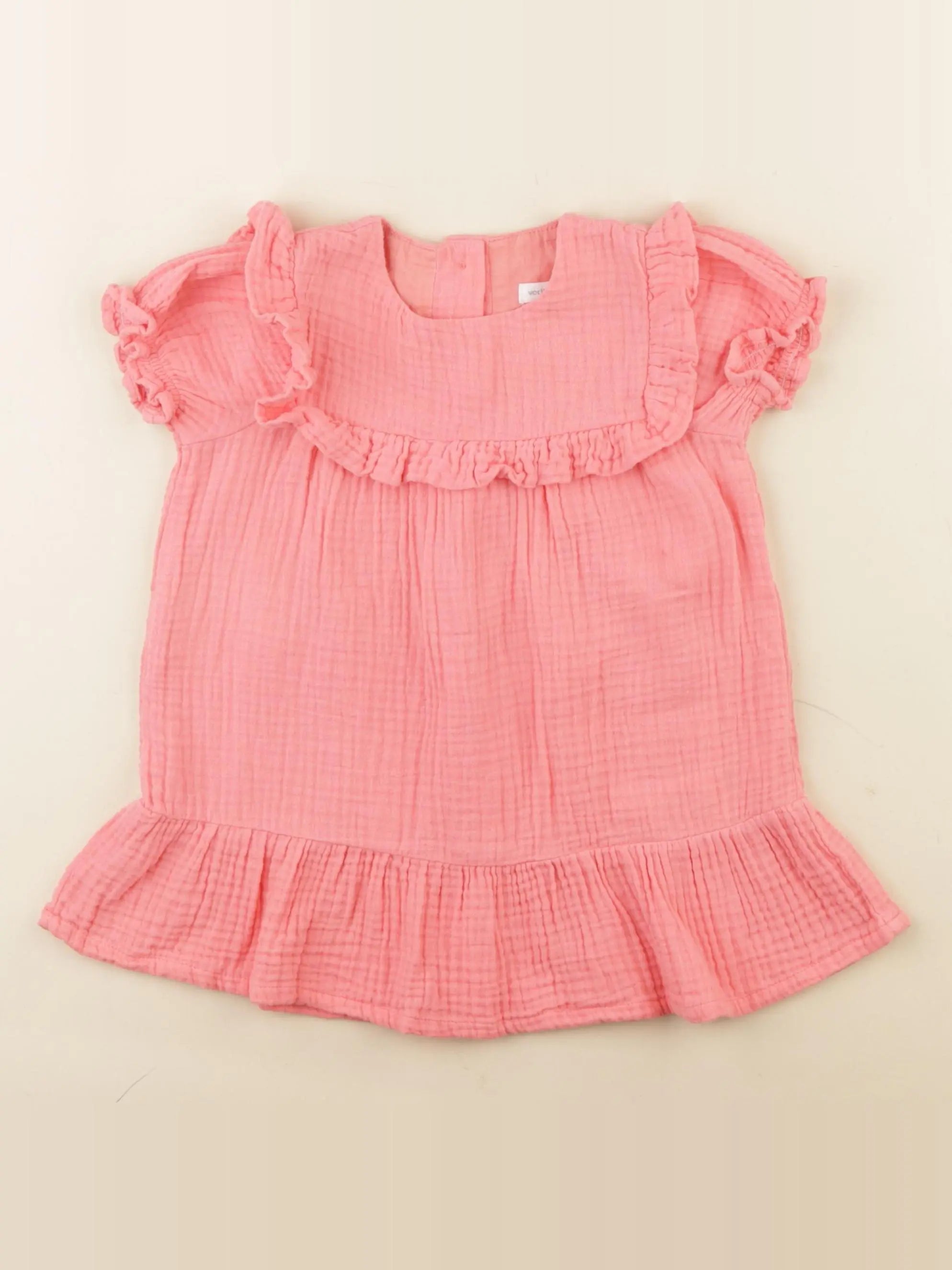 Vertbaudet - robe rose - 24 mois