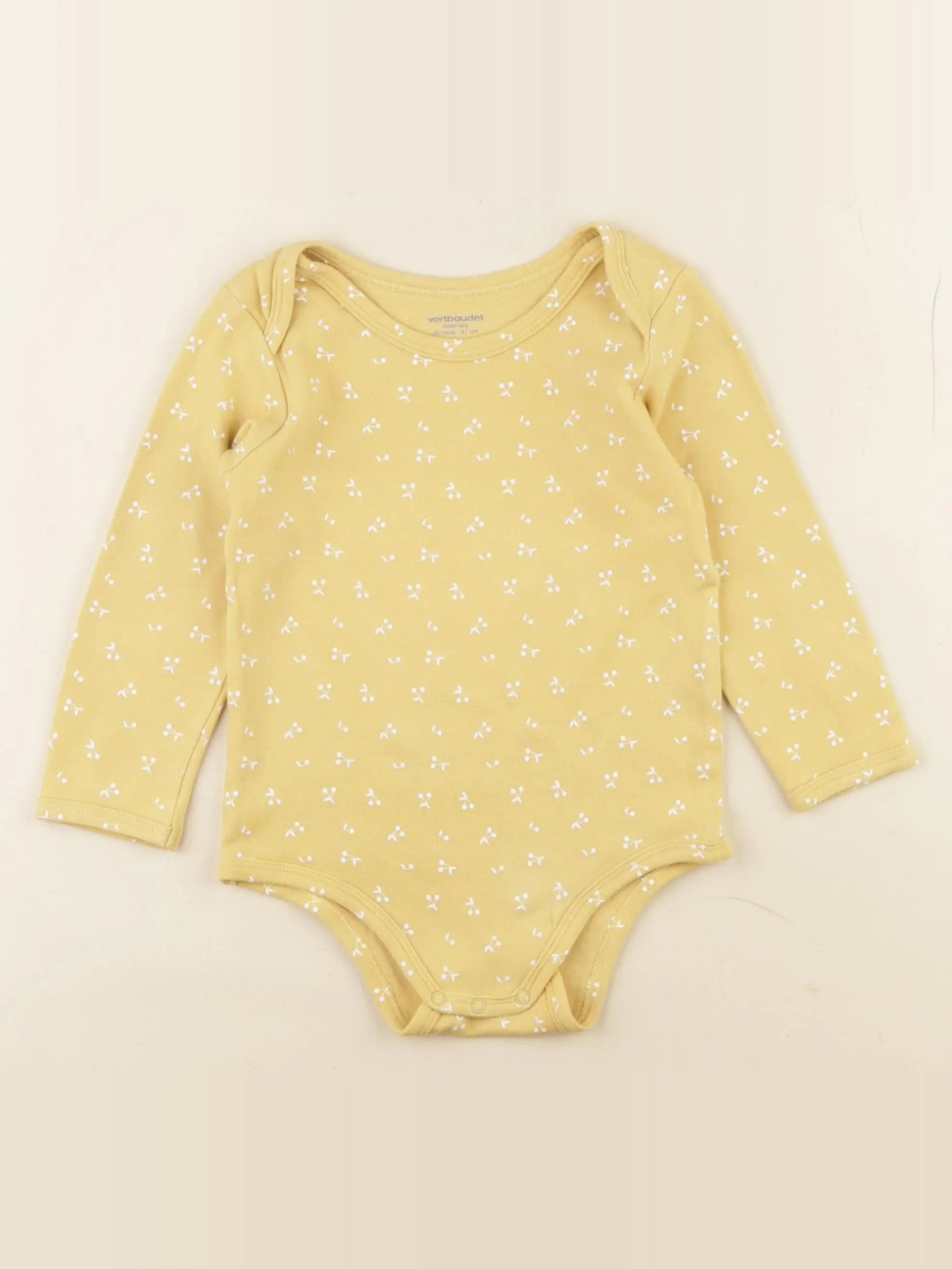 Vertbaudet - body jaune - 36 mois