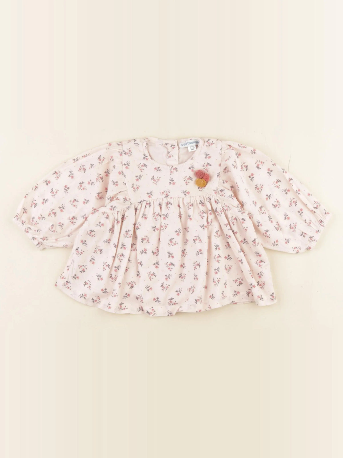 Vertbaudet - blouse rose - 6 mois