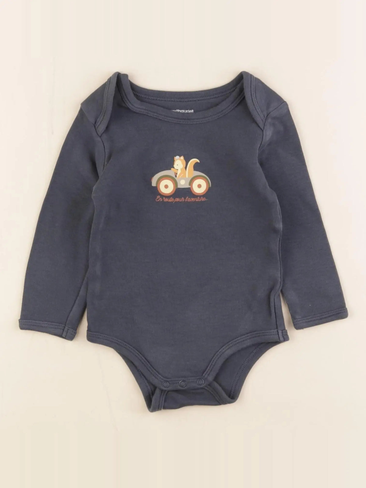 Vertbaudet - body gris - 12 mois