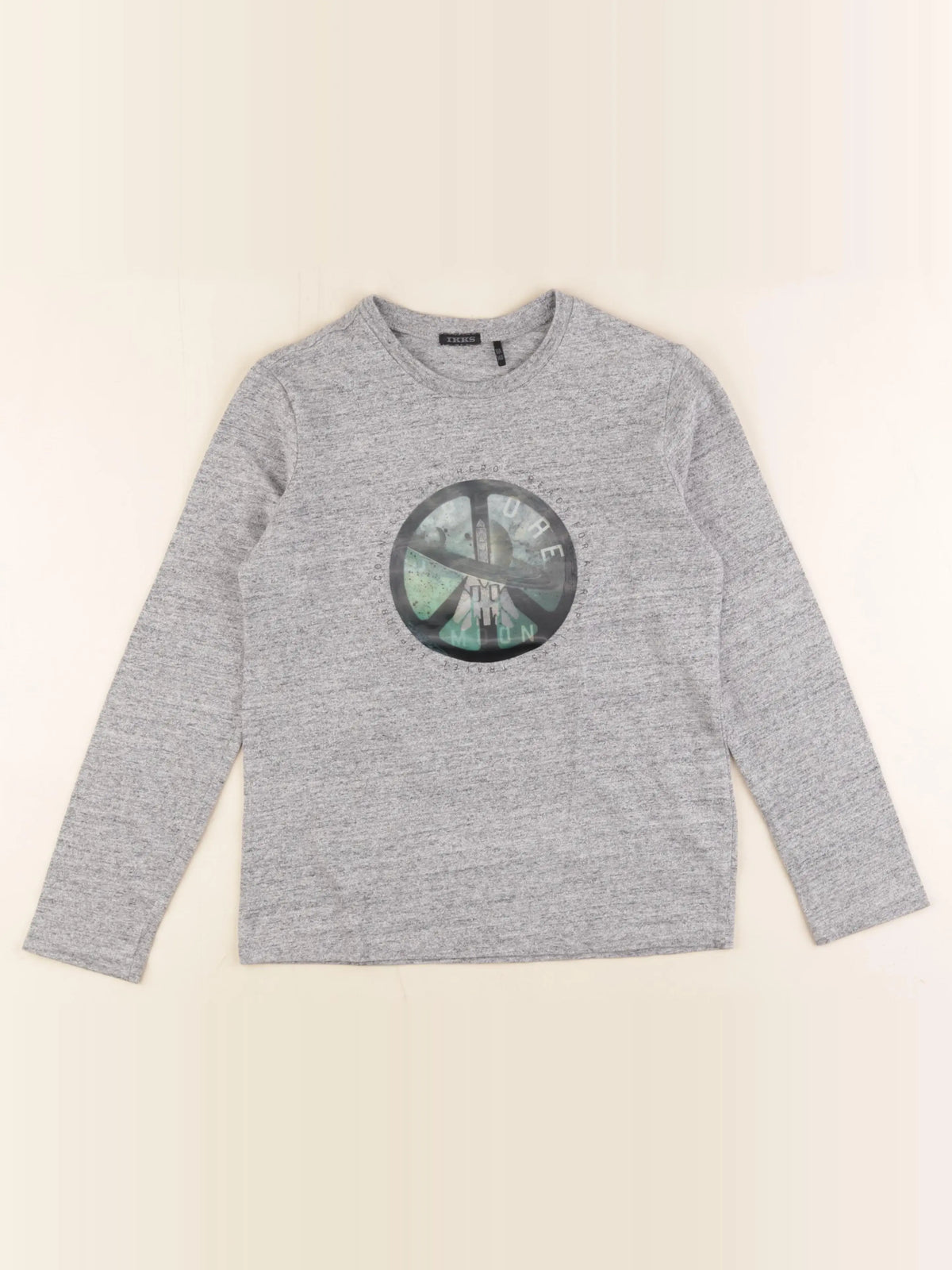 IKKS - tee-shirt gris - 10 ans