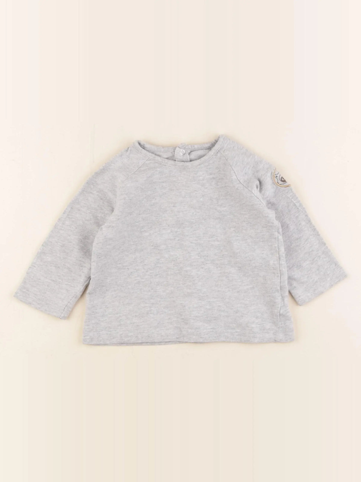 Vertbaudet - tee-shirt gris - 9 mois