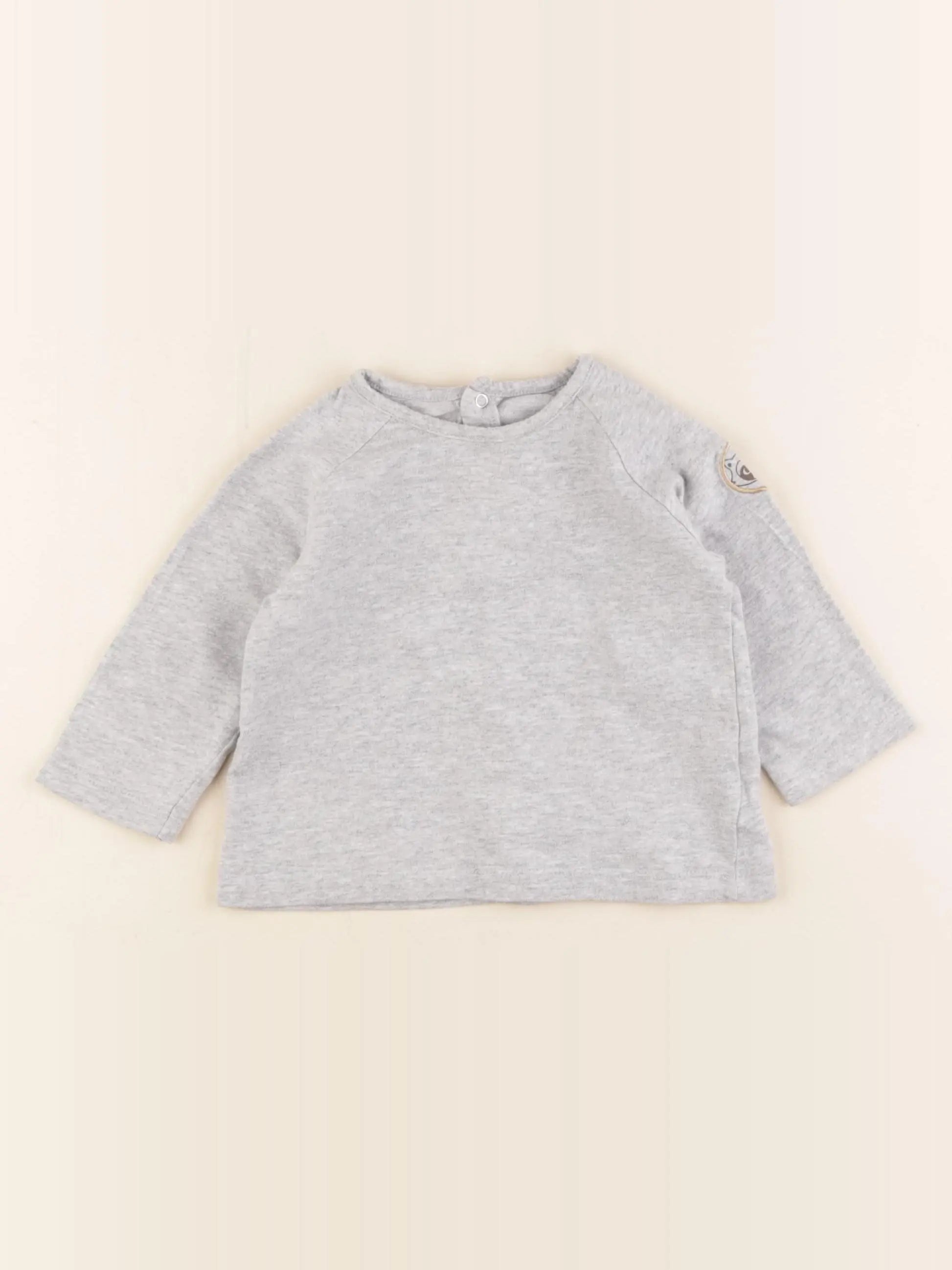 Vertbaudet - tee-shirt gris - 9 mois