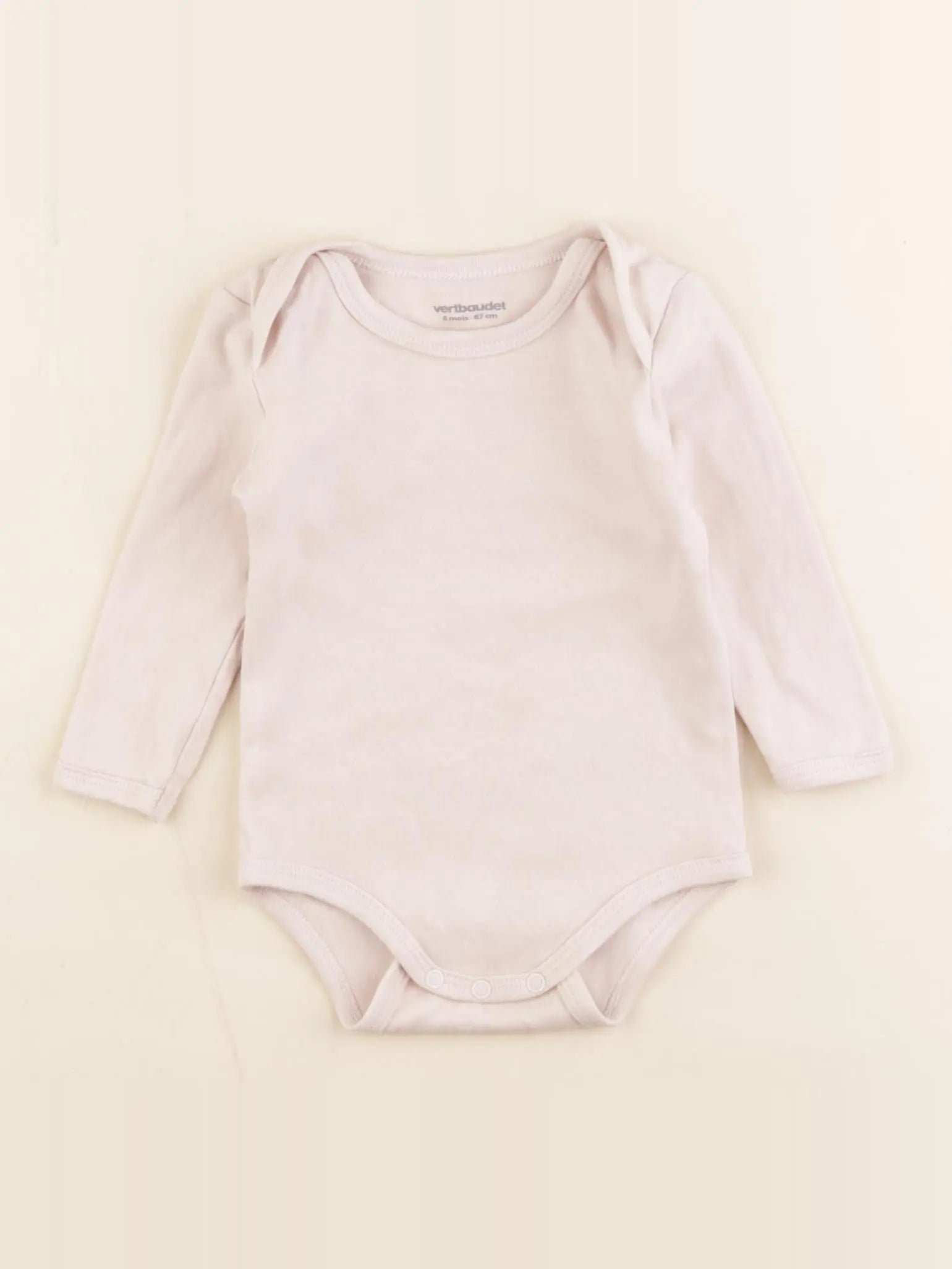 Vertbaudet - body rose - 6 mois