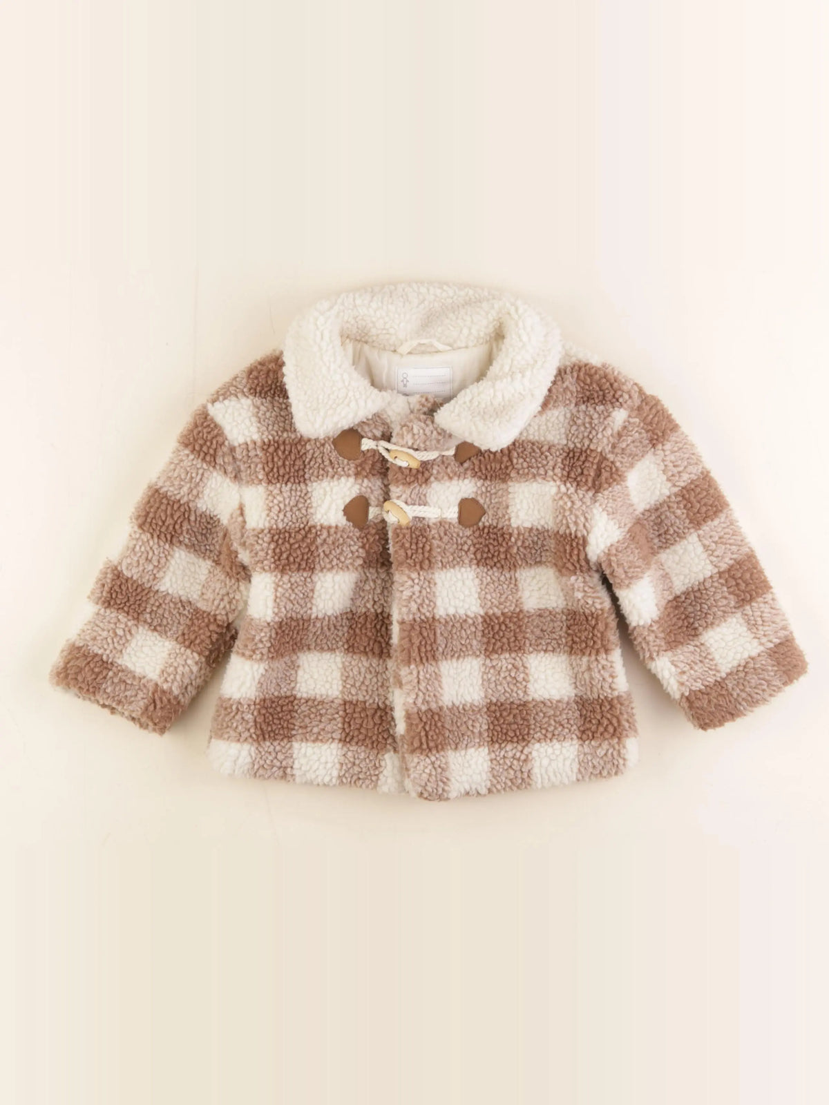 Vertbaudet - veste blanc, marron - 24 mois