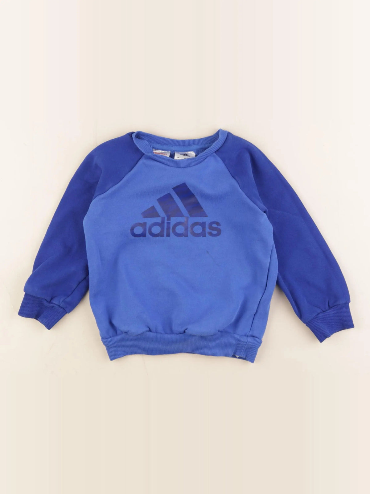 Adidas - sweat bleu - 18/24 mois