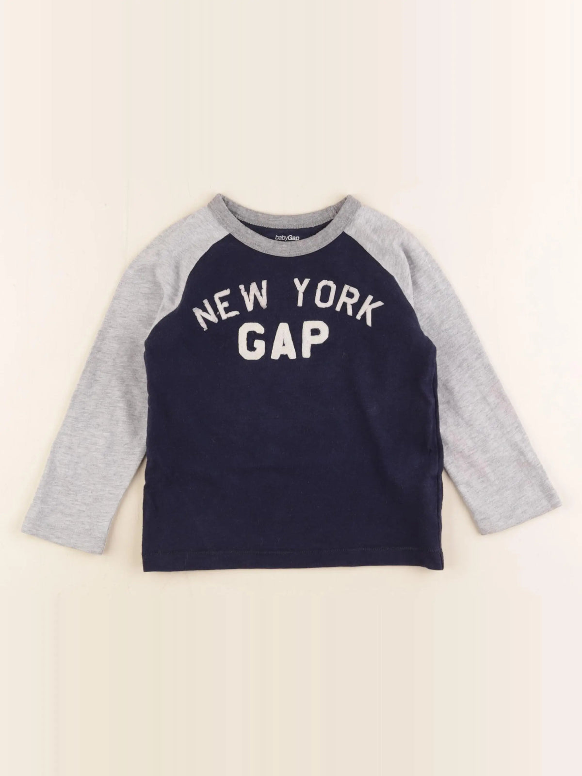 GAP - tee-shirt bleu, gris - 2 ans