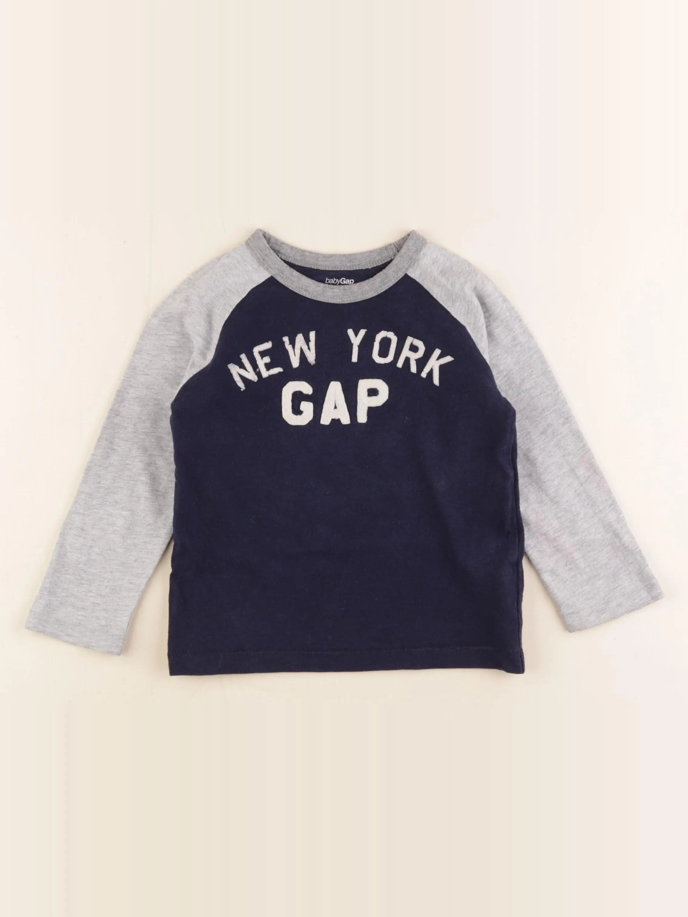 GAP - tee-shirt bleu, gris - 2 ans