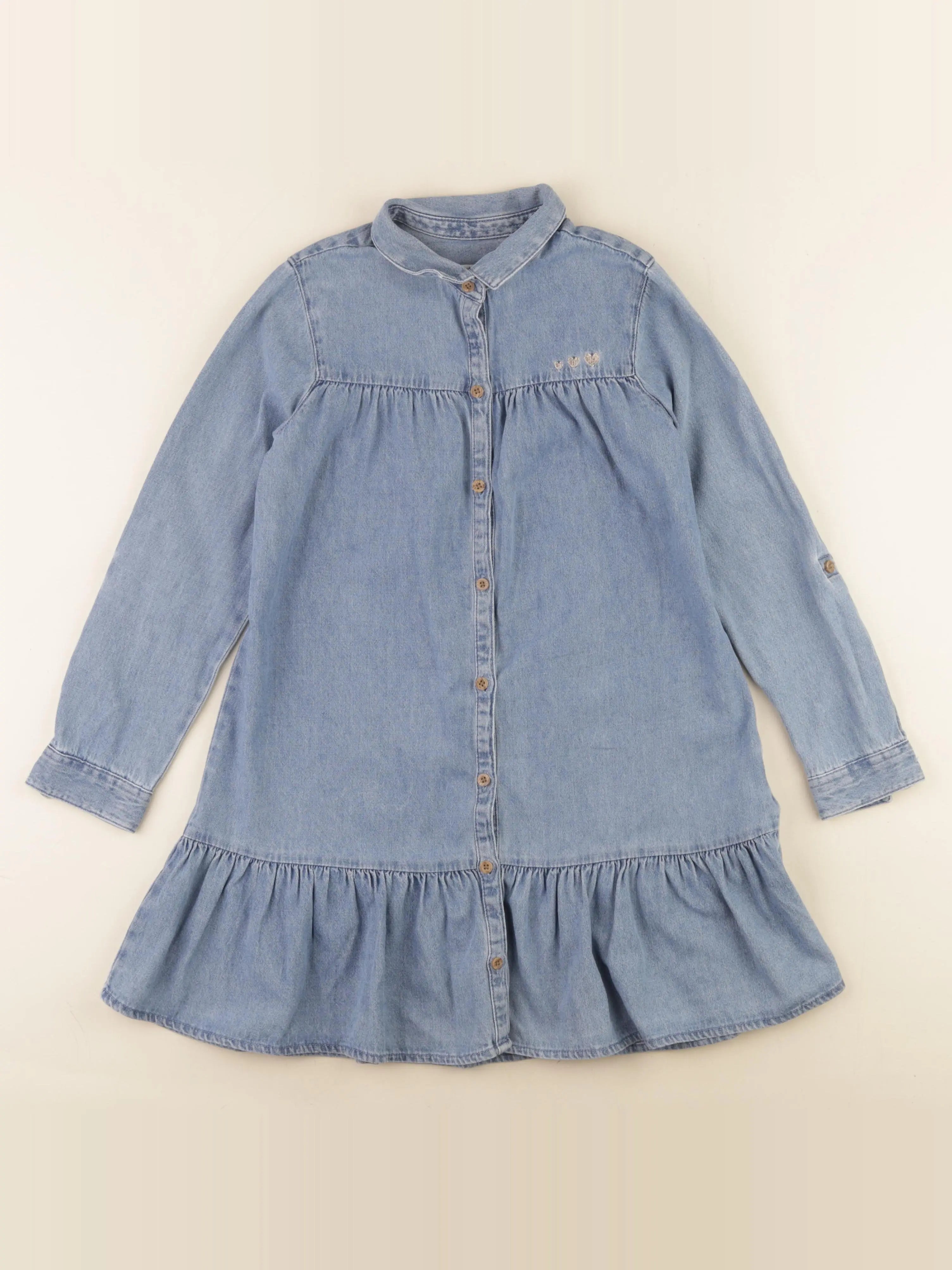 Vertbaudet - robe bleu - 8 ans