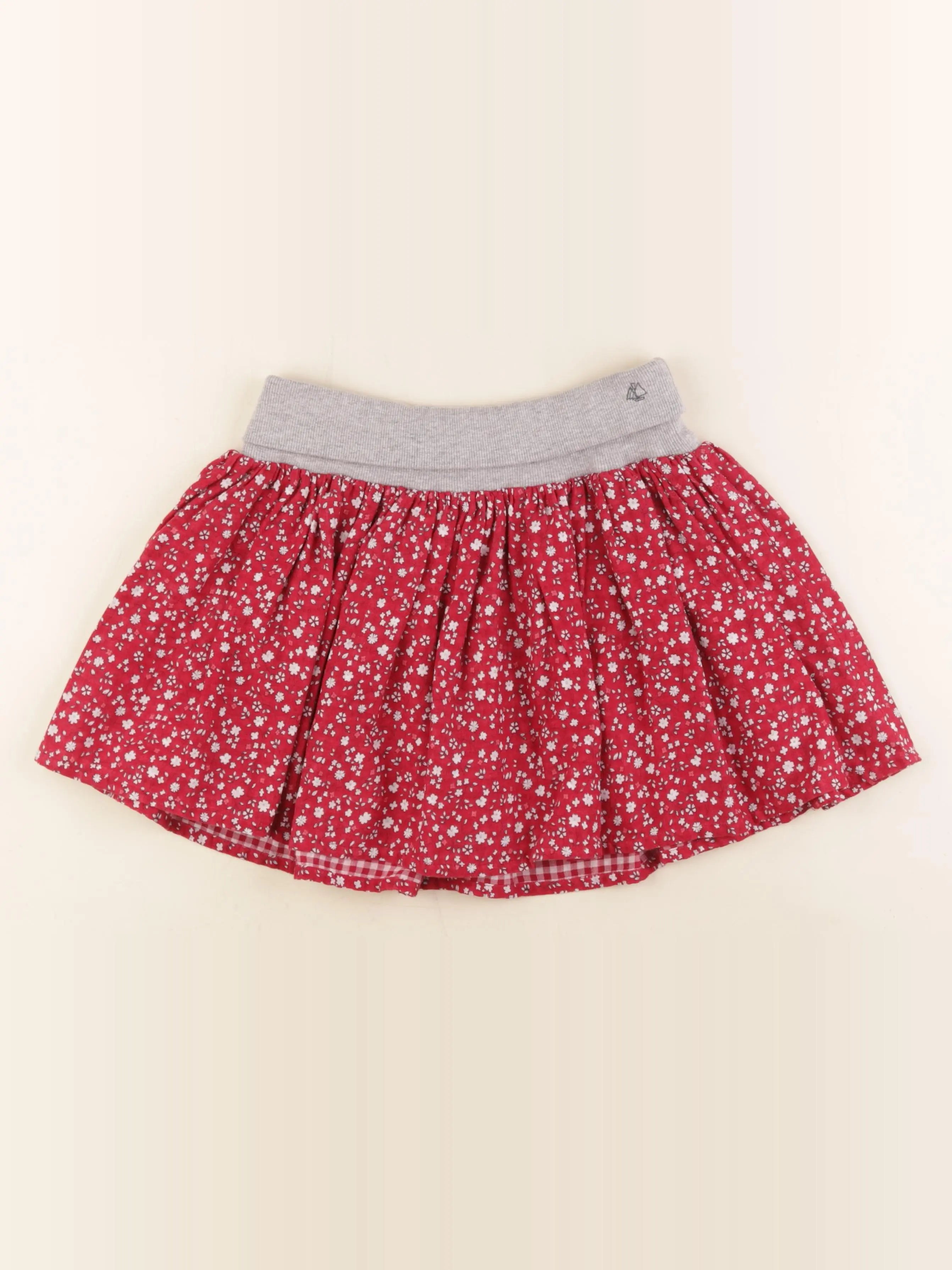 Petit Bateau - jupe rouge - 10 ans
