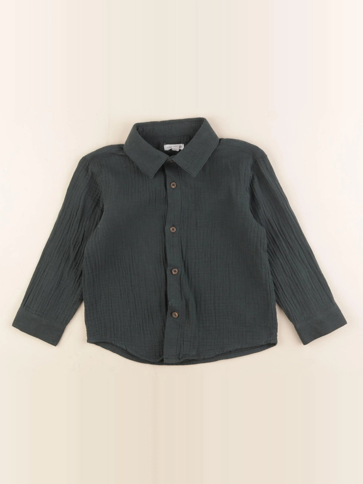 Vertbaudet - chemise vert - 5 ans