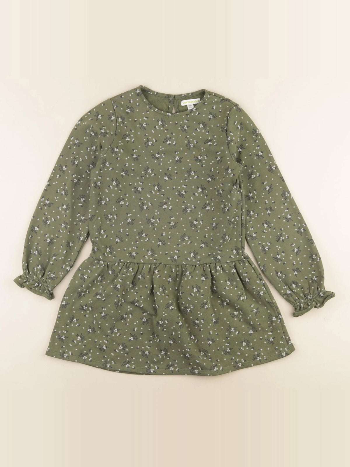 Vertbaudet - robe vert - 8 ans