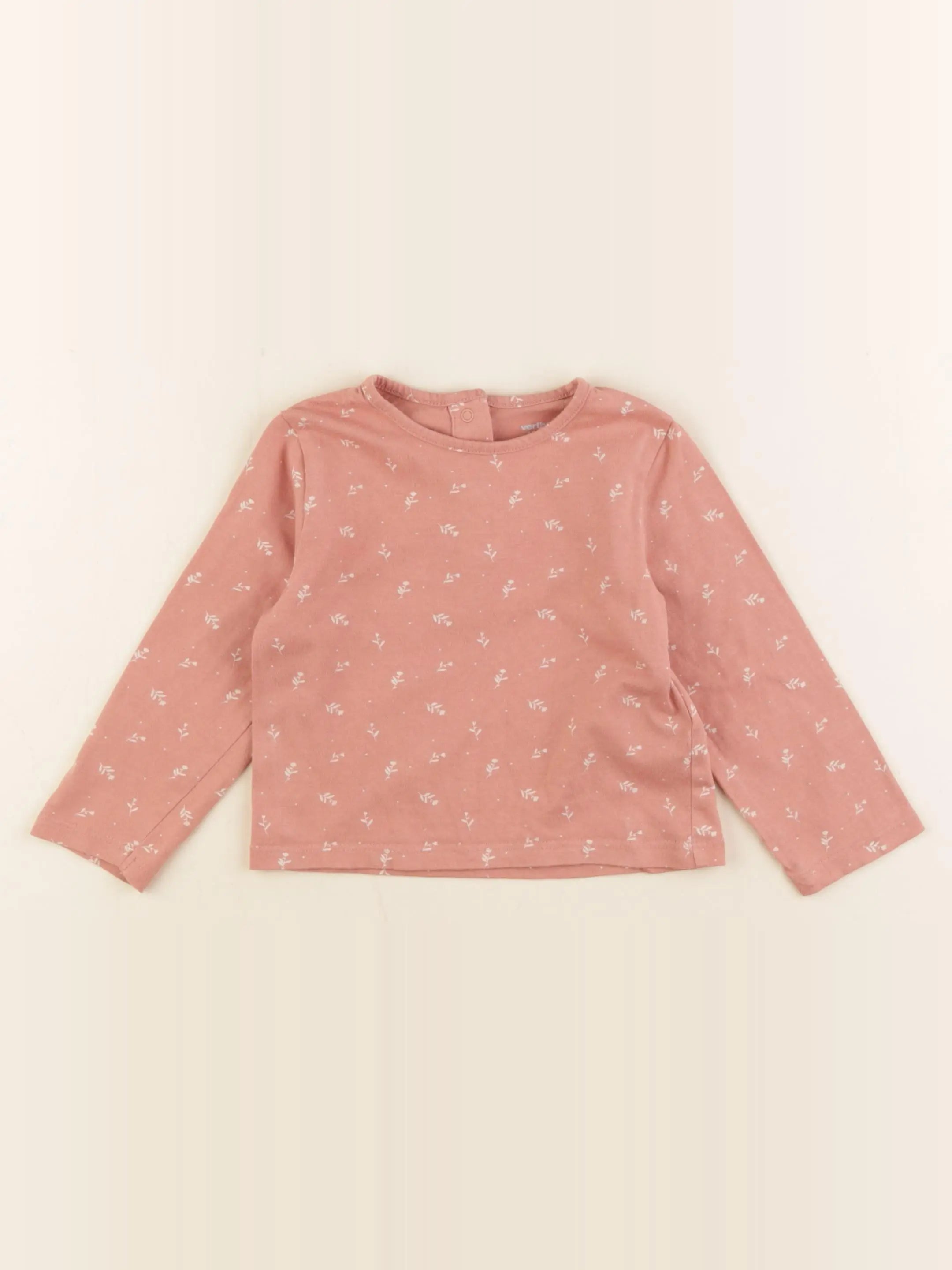 Vertbaudet - tee-shirt rose - 18 mois