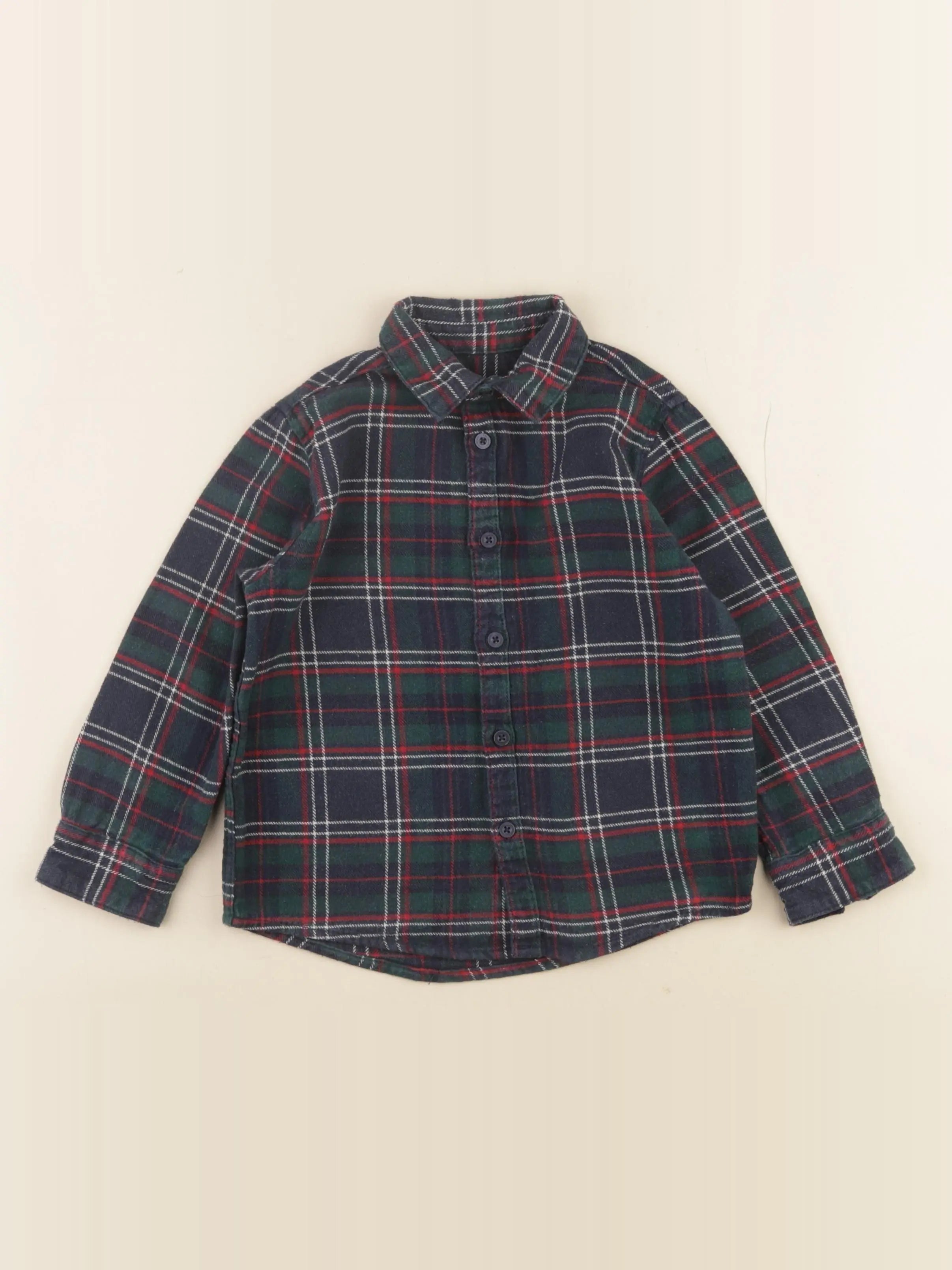 Vertbaudet - chemise vert - 5 ans
