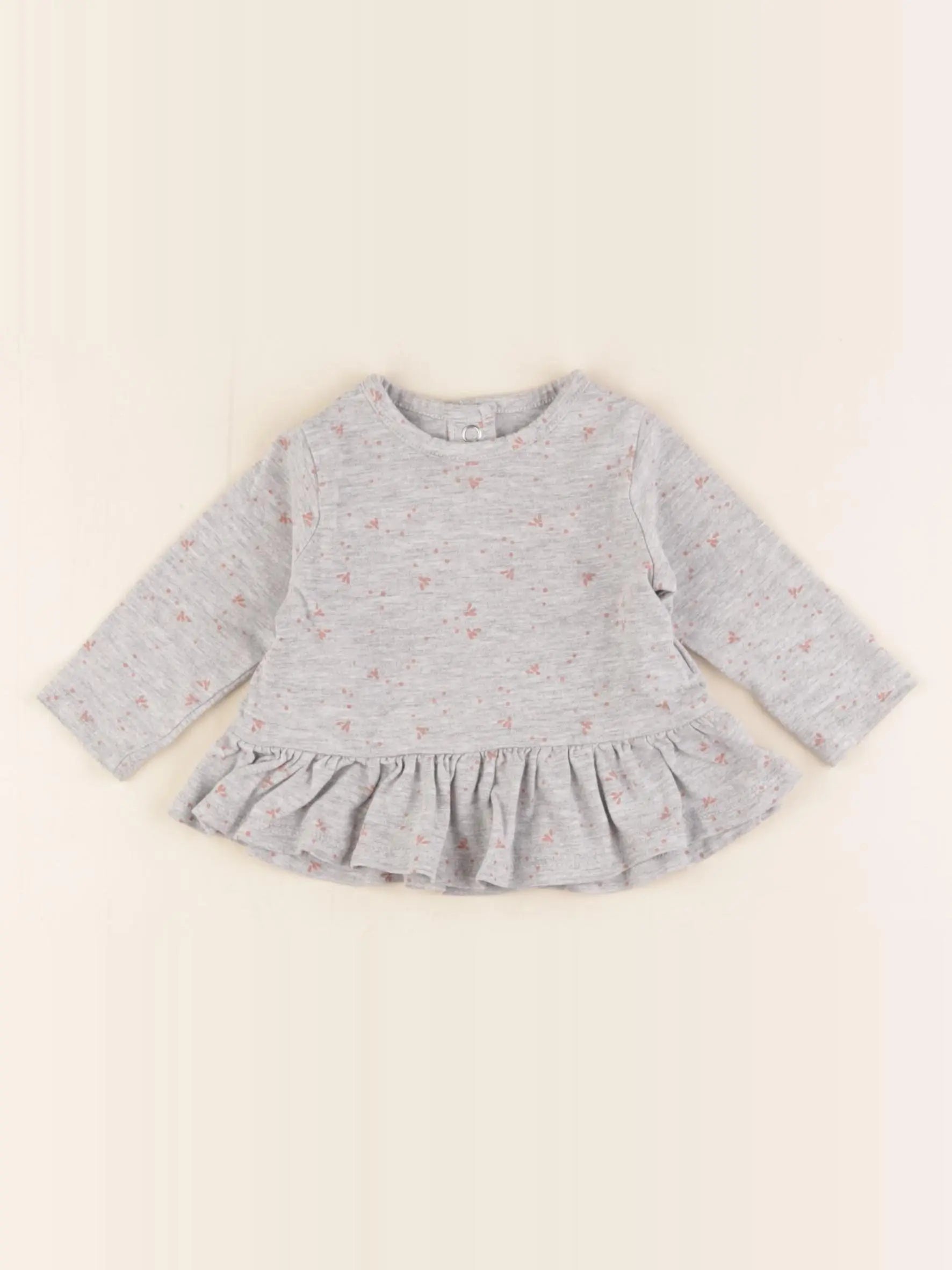 Vertbaudet - tee-shirt gris - 3 mois