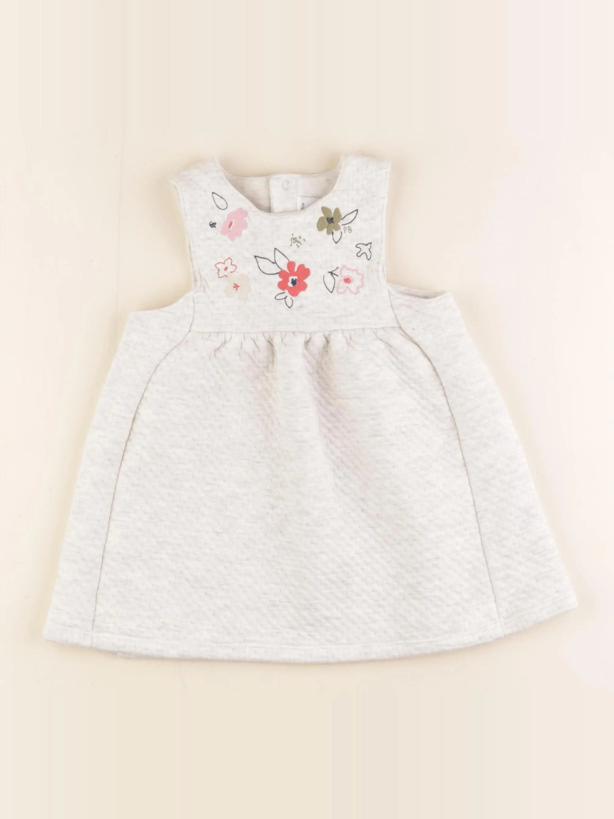 Petit Bateau - robe gris - 18 mois