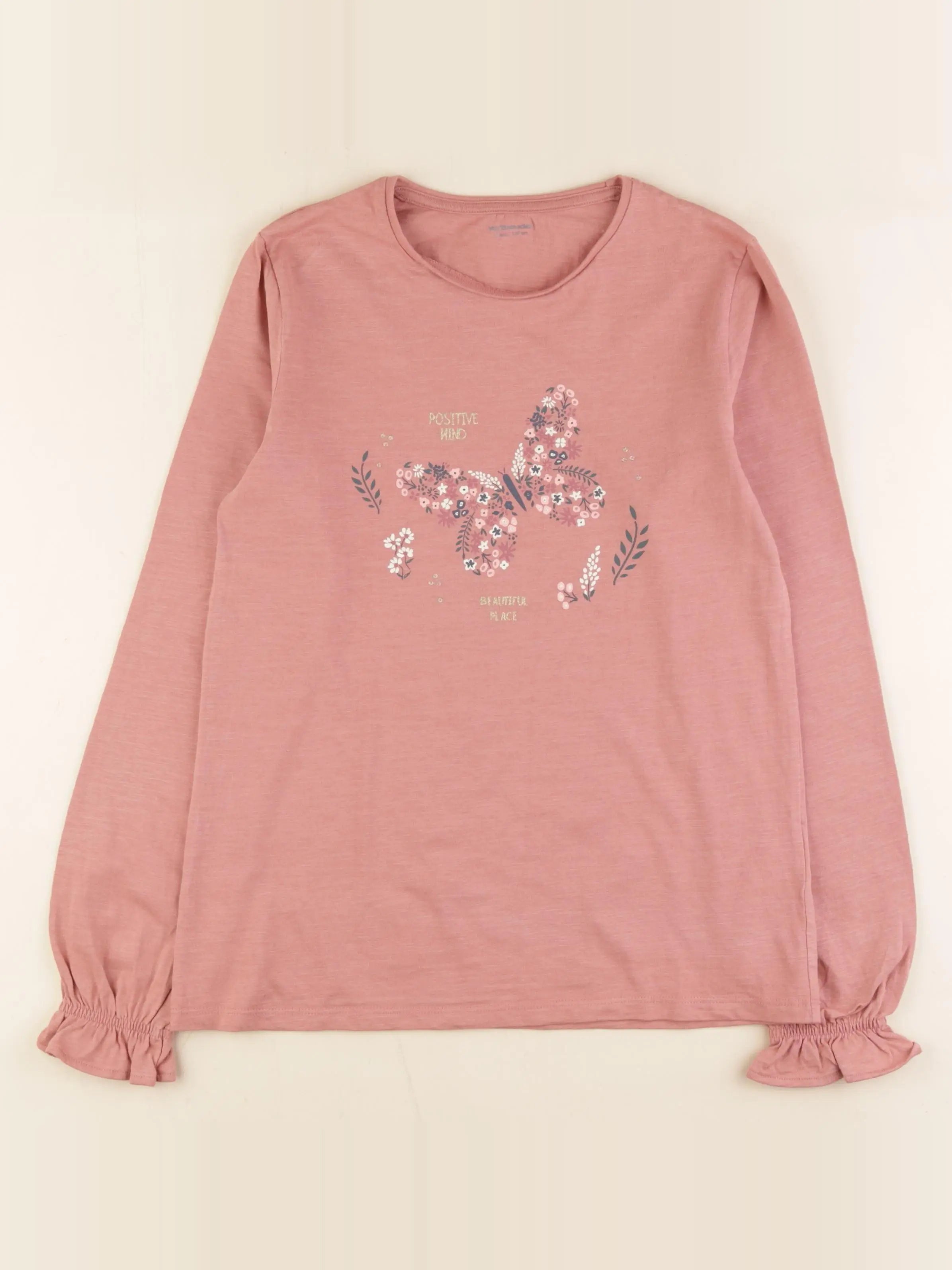 Vertbaudet - tee-shirt rose - 12 ans