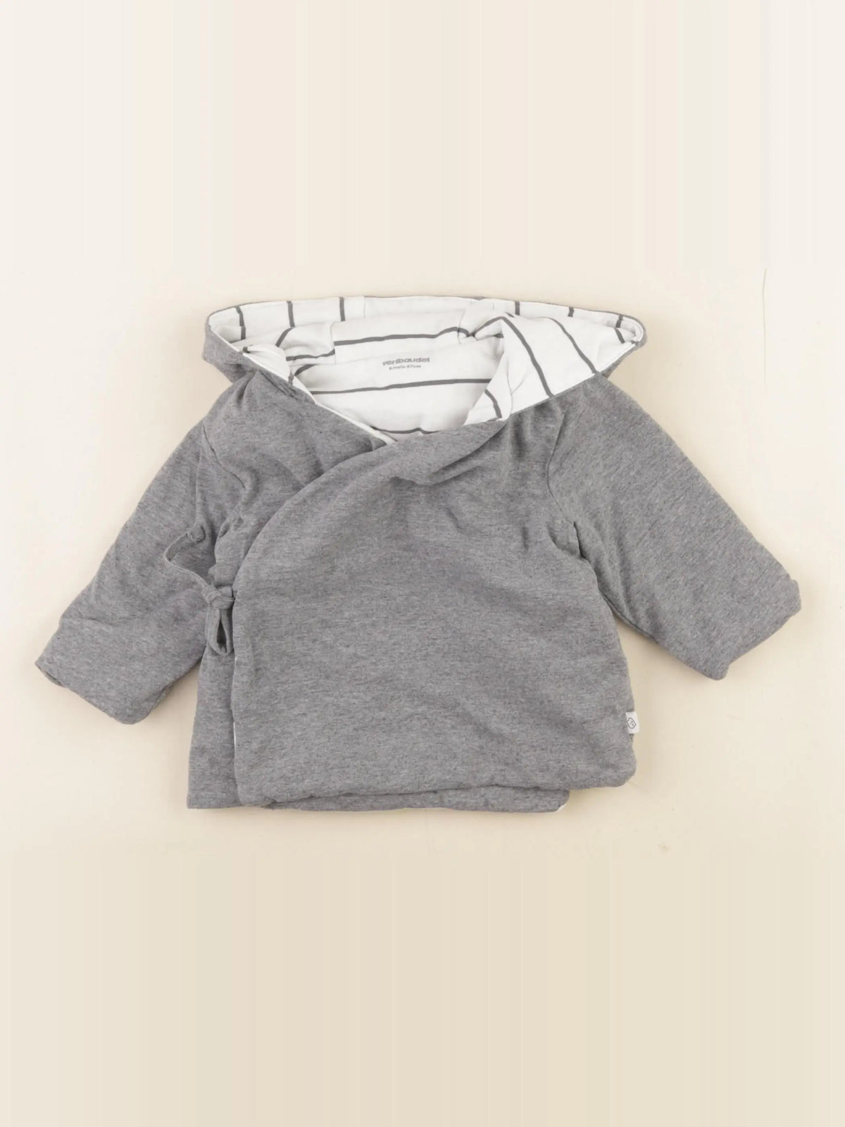 Vertbaudet - veste gris - 6 mois