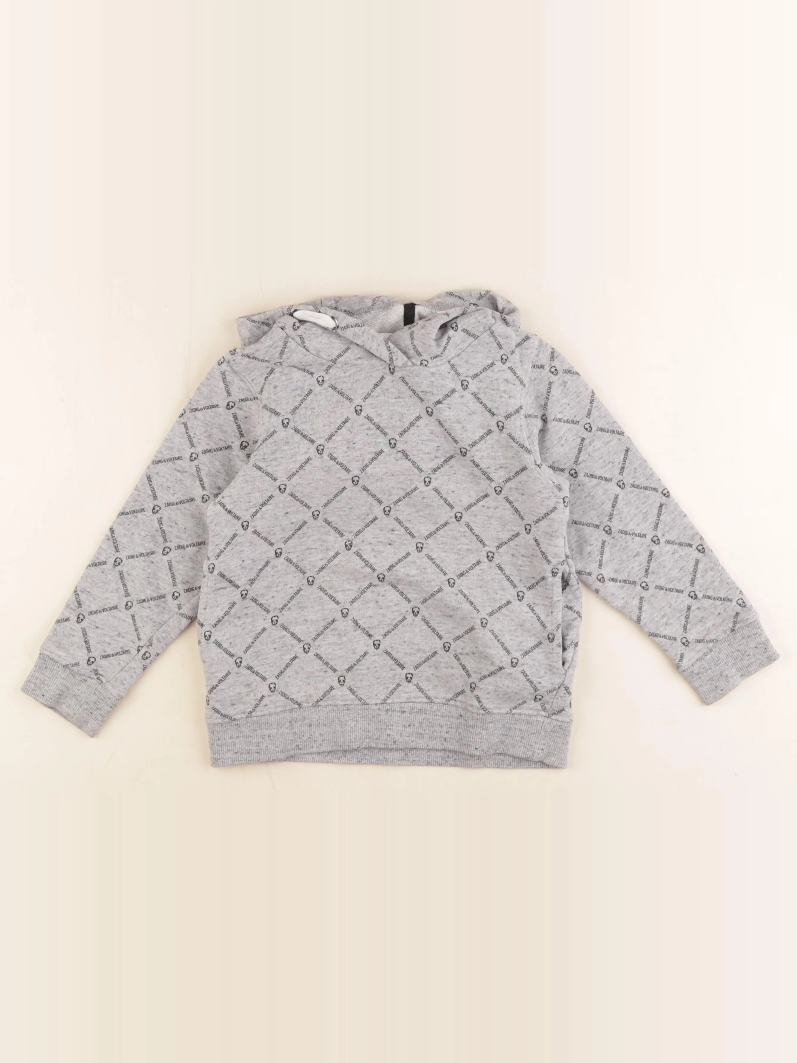 Zadig & Voltaire - sweat gris - 5 ans