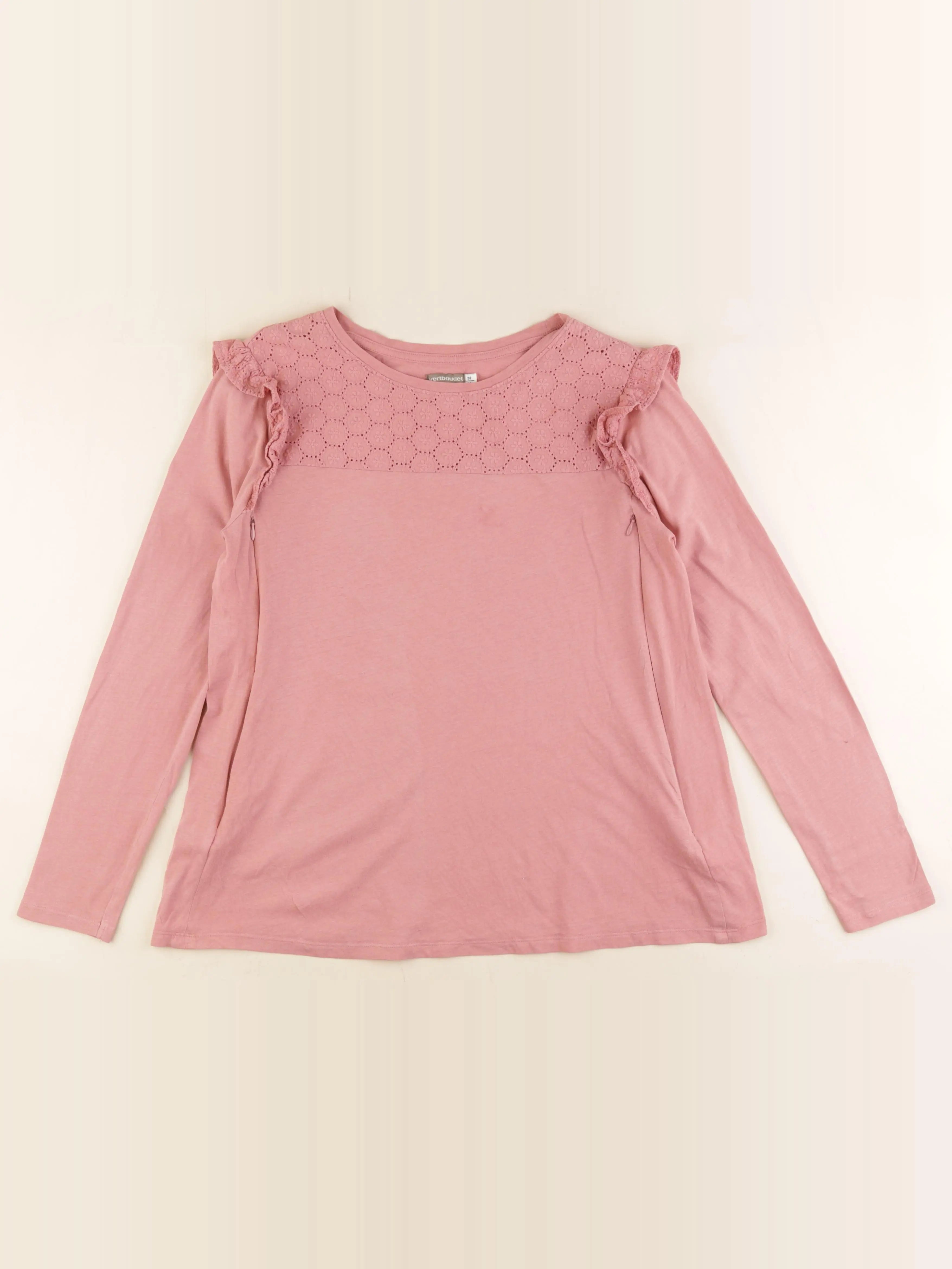 Vertbaudet - tee-shirt grossesse rose - 38 à 40