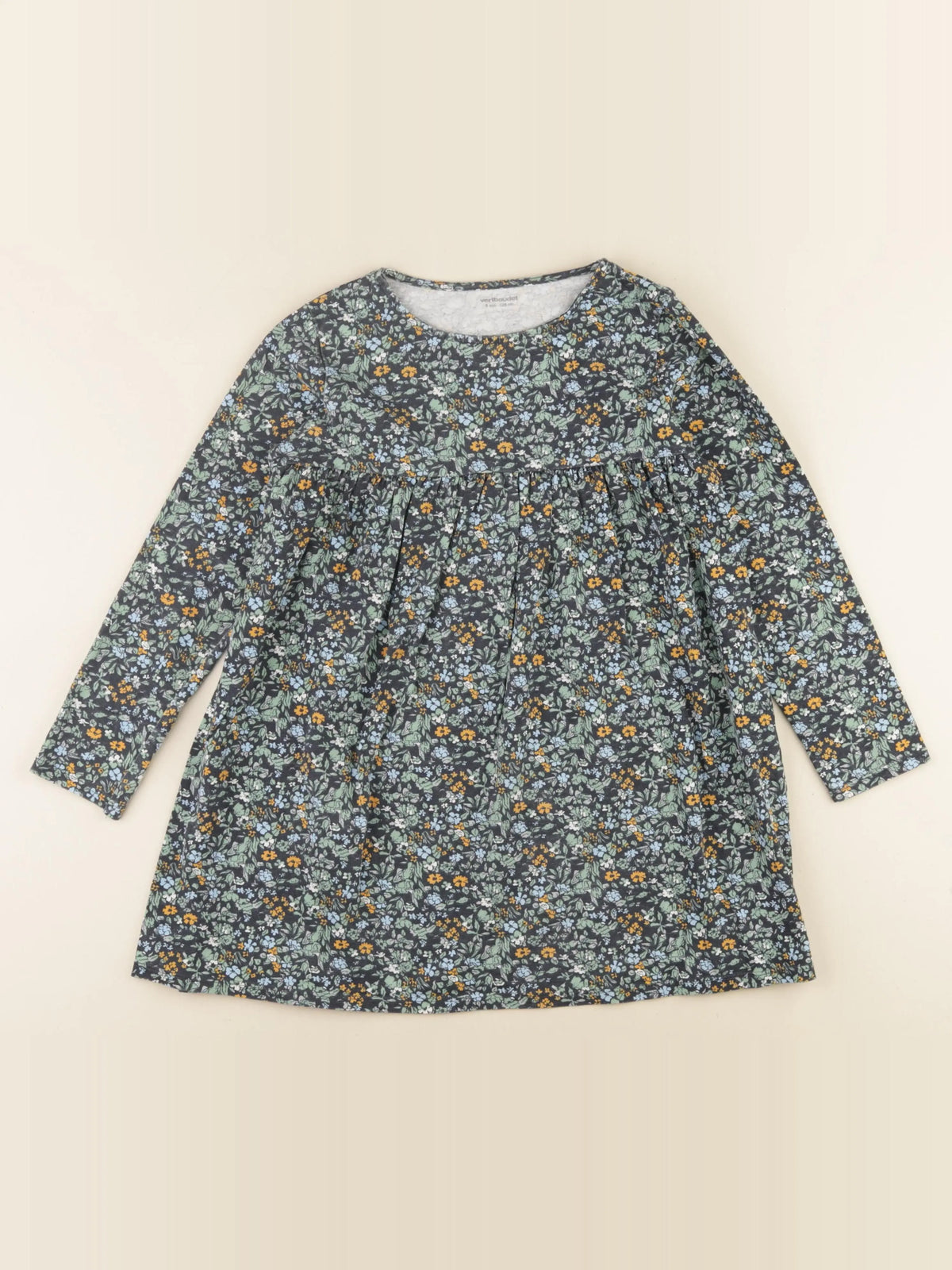 Vertbaudet - robe vert - 8 ans