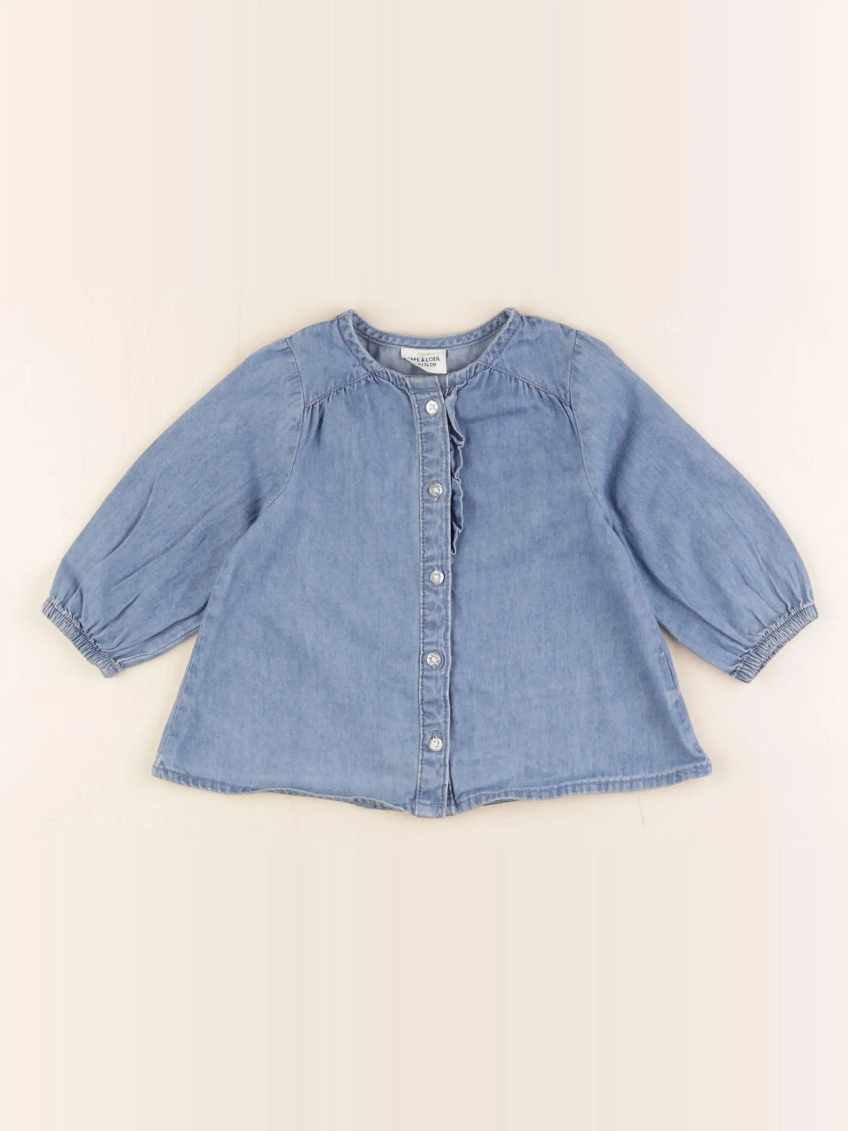 Tape à l'oeil - chemise bleu - 12 mois