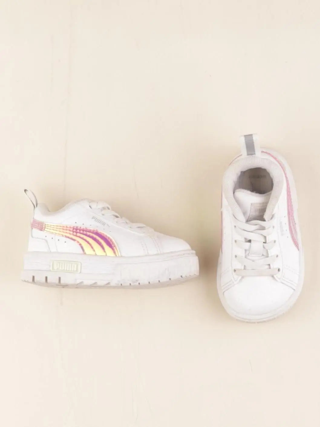 Puma - baskets blanc, rose - pointure 20 